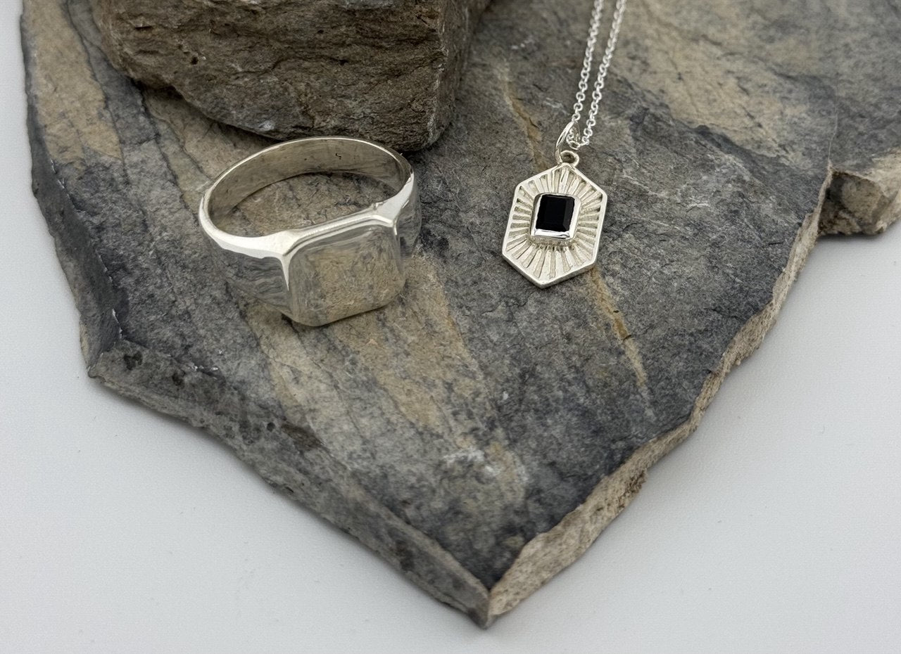 Bague en argent pour homme Solaris