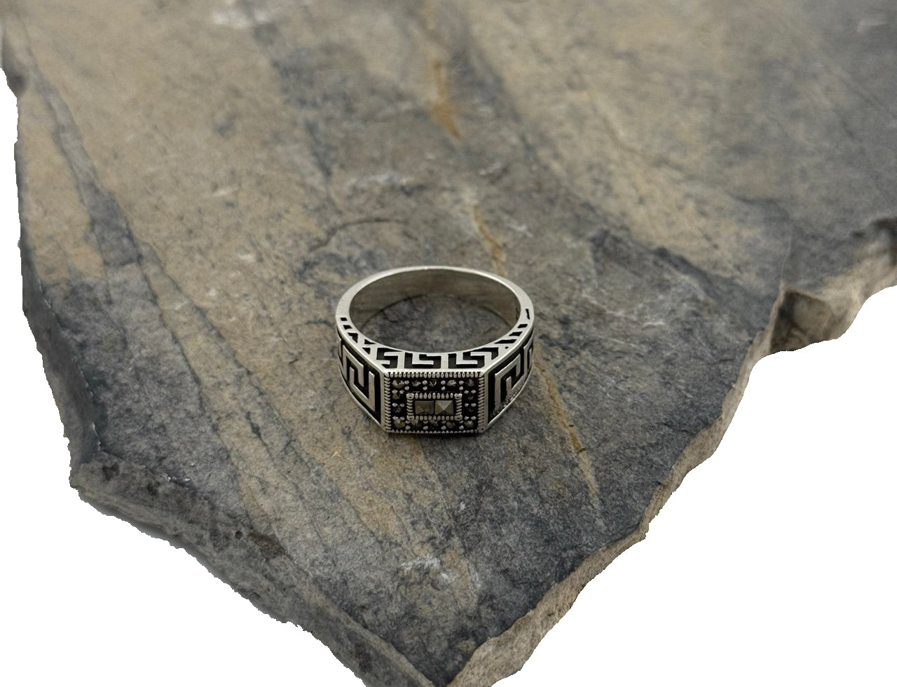 Silber Herrenring