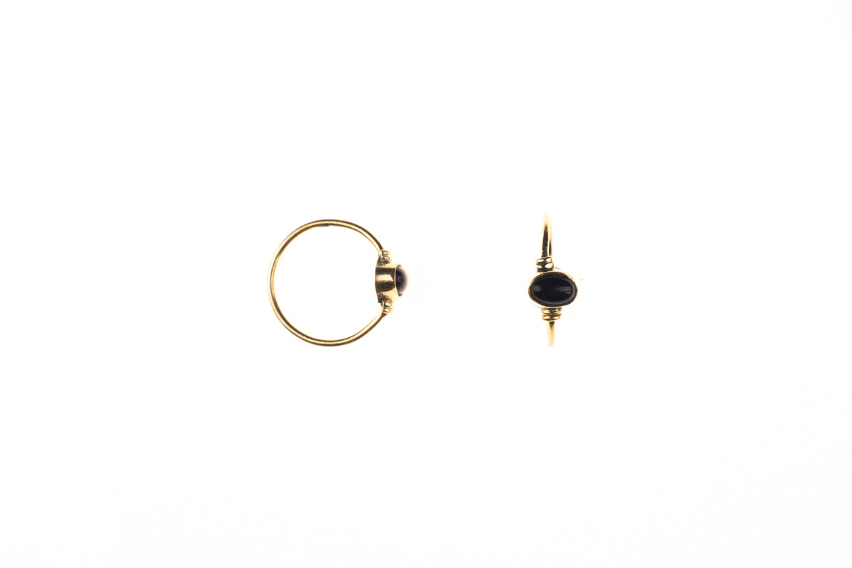 Ring, Messing Ring, Steinring, Steinschmuck, Tribal Ring