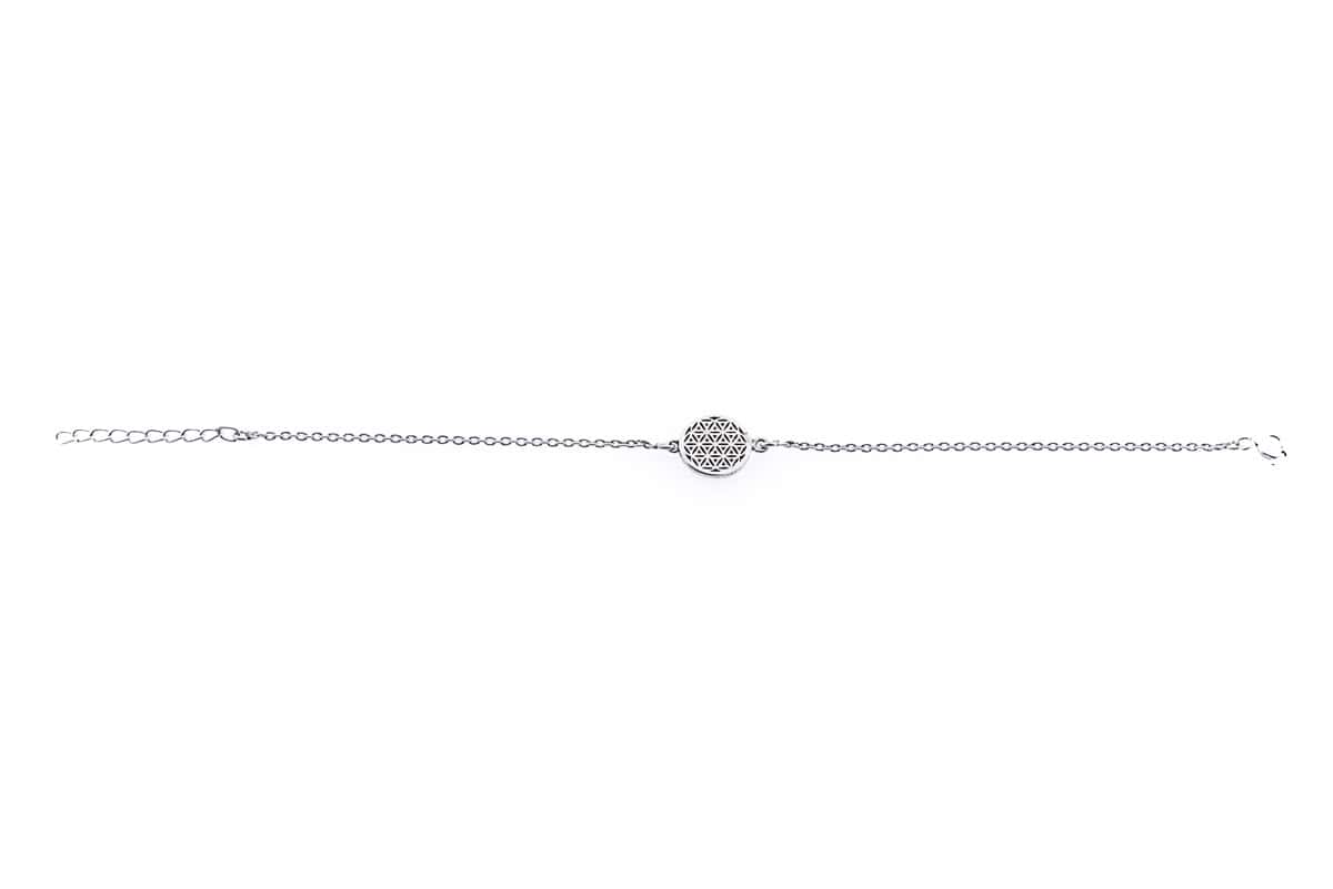 Bracelet Sacra avec fleur de vie en argent 925