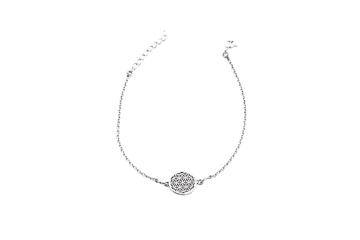 Armkette aus Silber 925 mit der Blume des Lebens