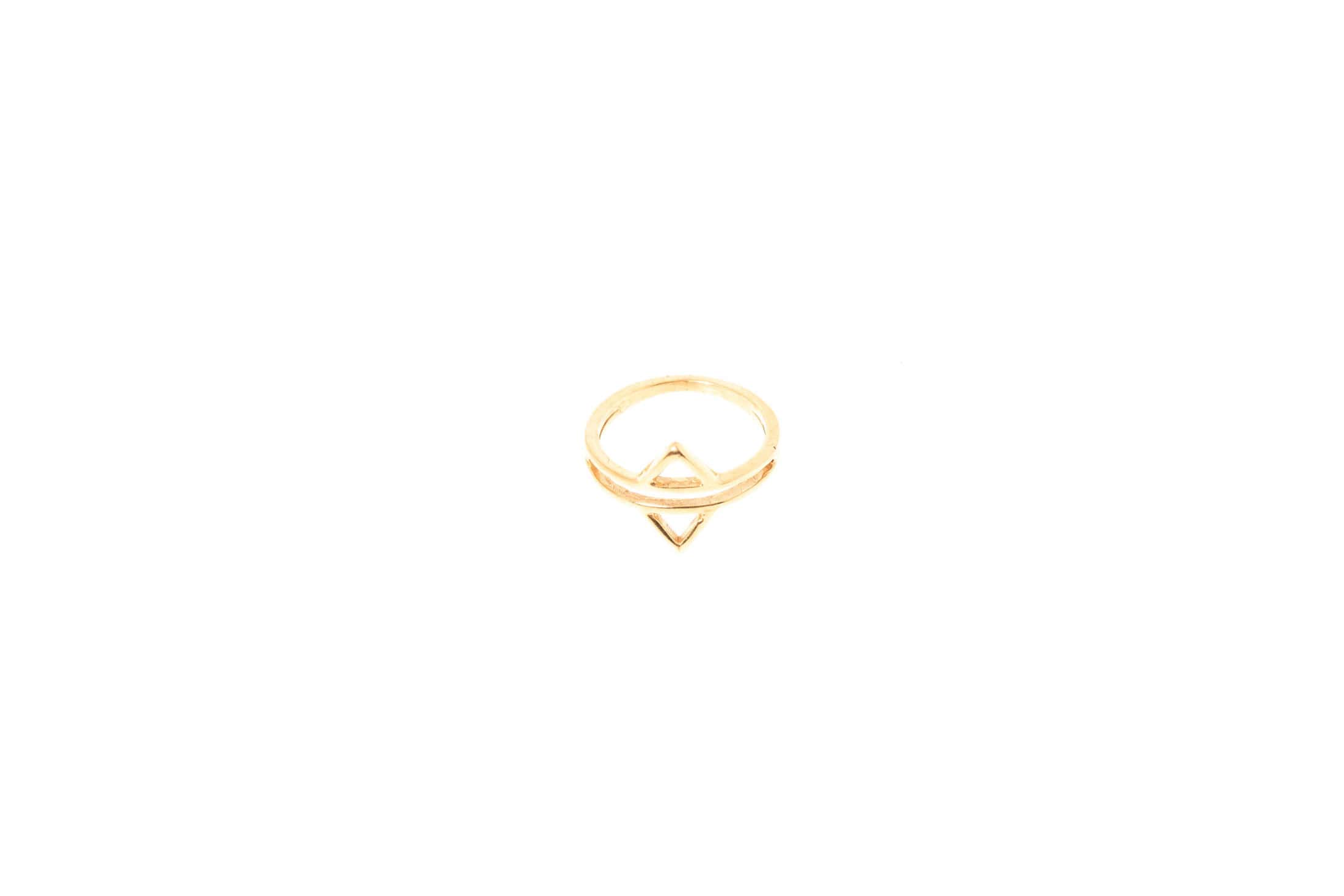 Fingerring aus Messing 24k Vergoldet