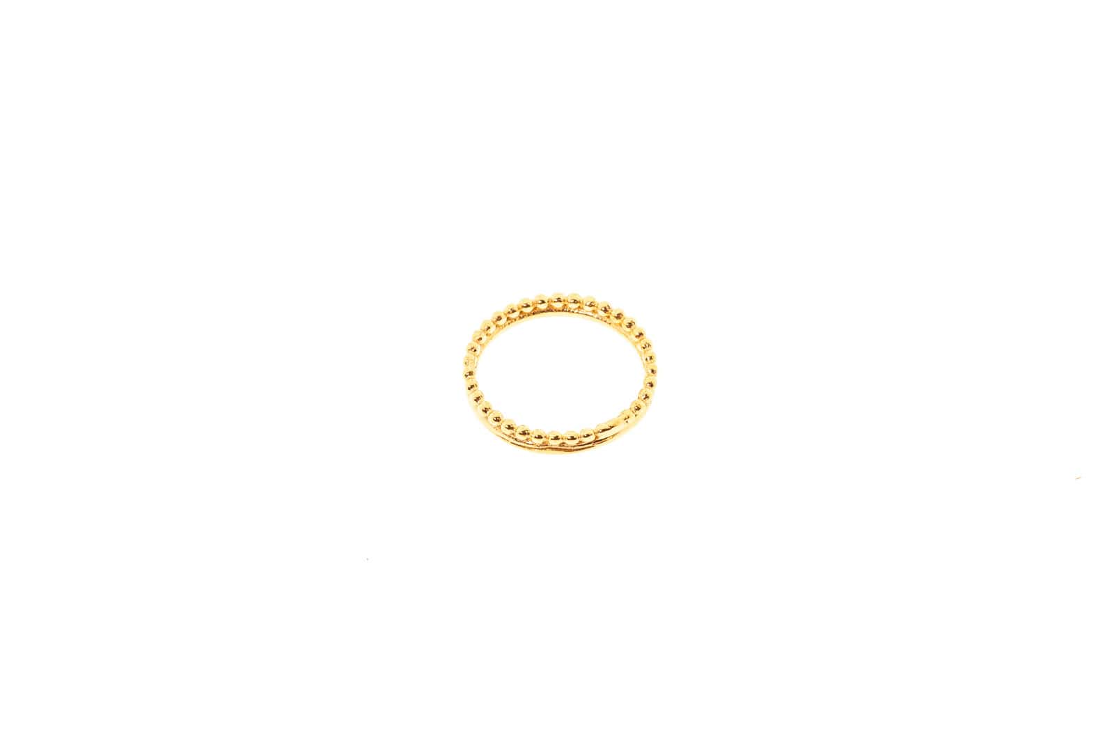 Ring aus Messing 24k Vergoldet
