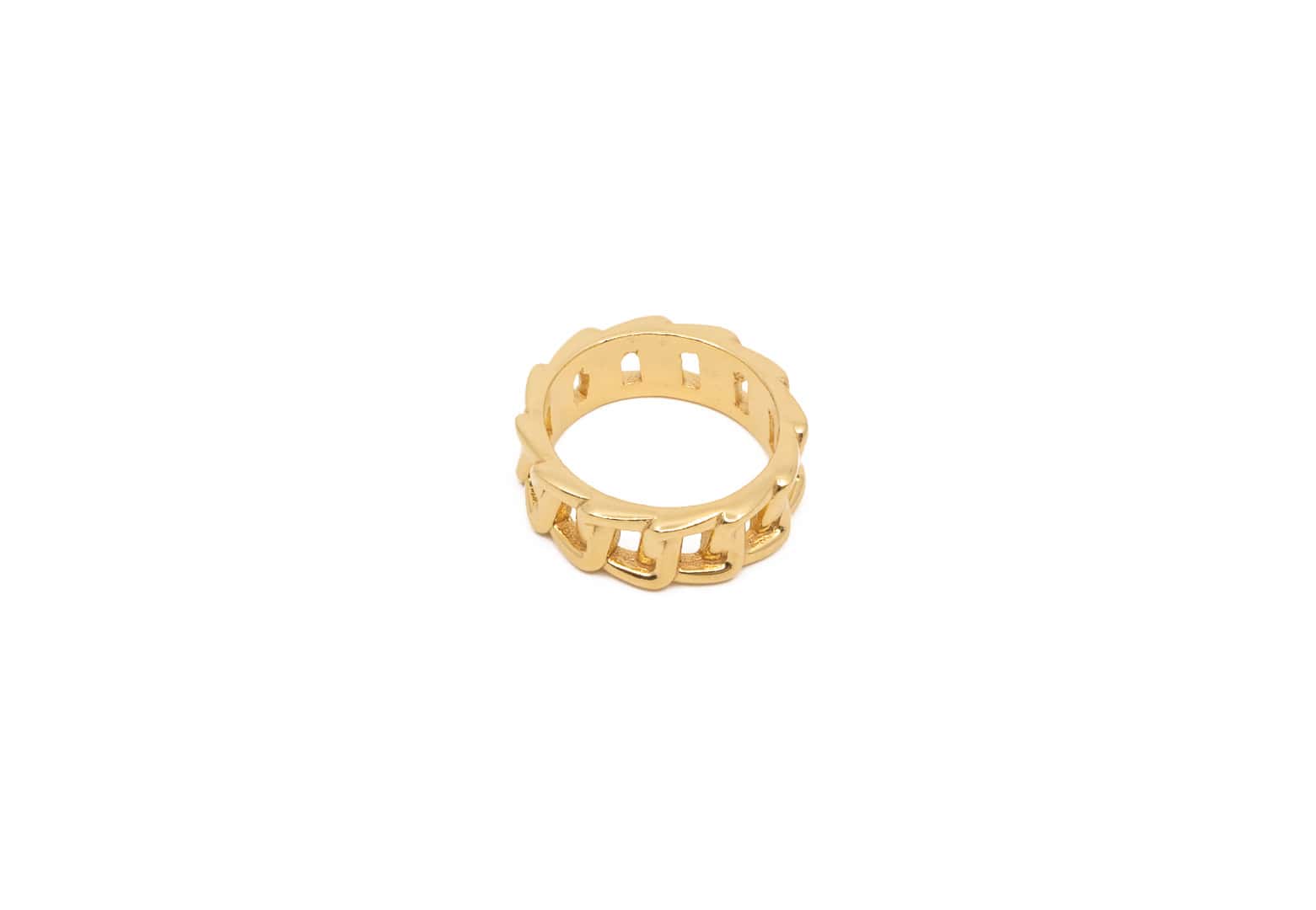 Messing Ring 24k Vergoldet