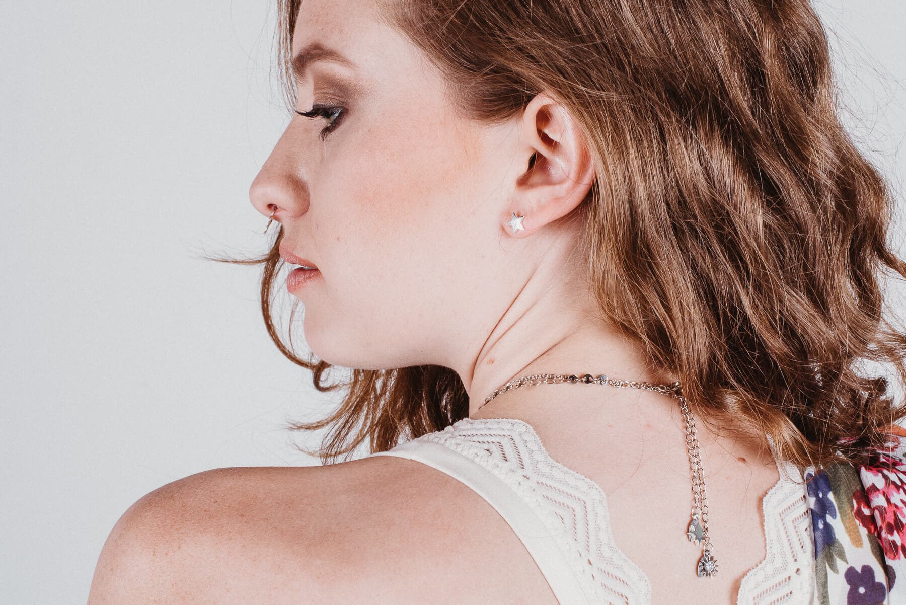 Ohrstecker Moon & Stars Silber