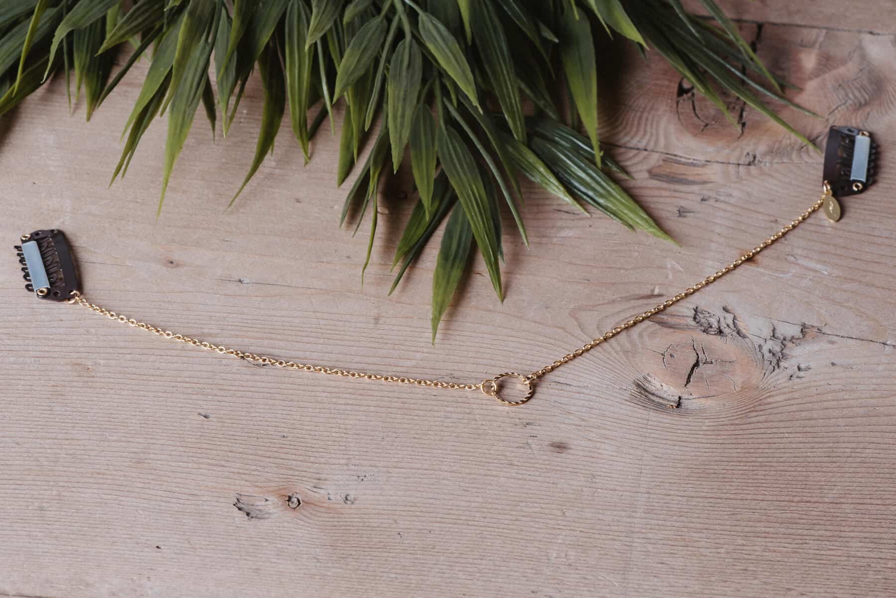 Forehead Chain Circle Gold gold-plated