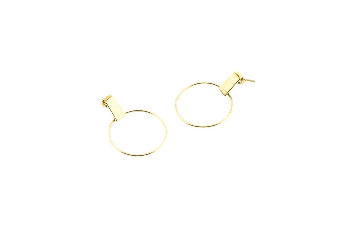 Boucle d'oreille Raya en laiton sans nickel