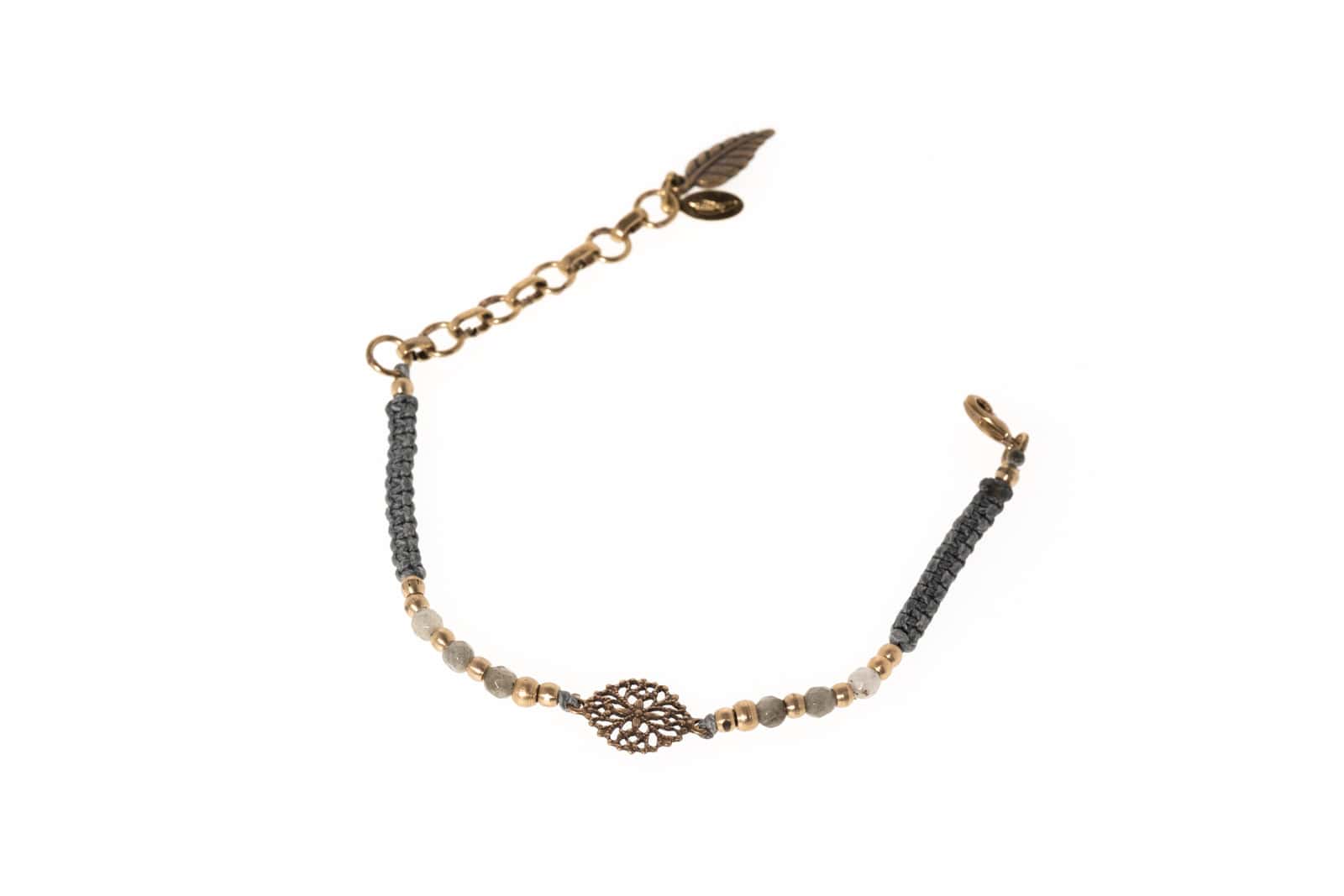 Bracelet Laya avec labradorite en laiton sans nickel