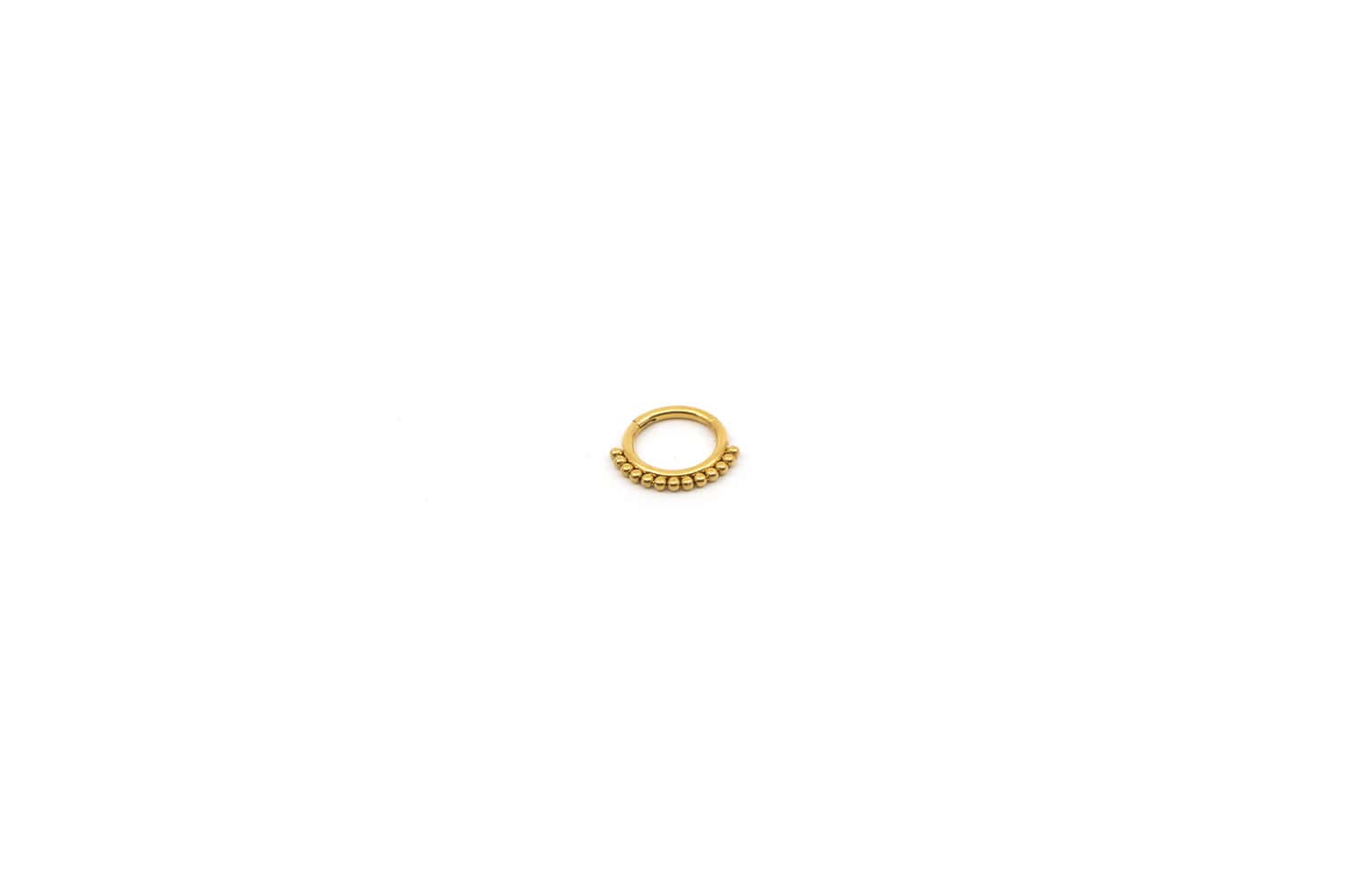 Nasenring aus Stainless Steel mit einfachem Klappverschluss
