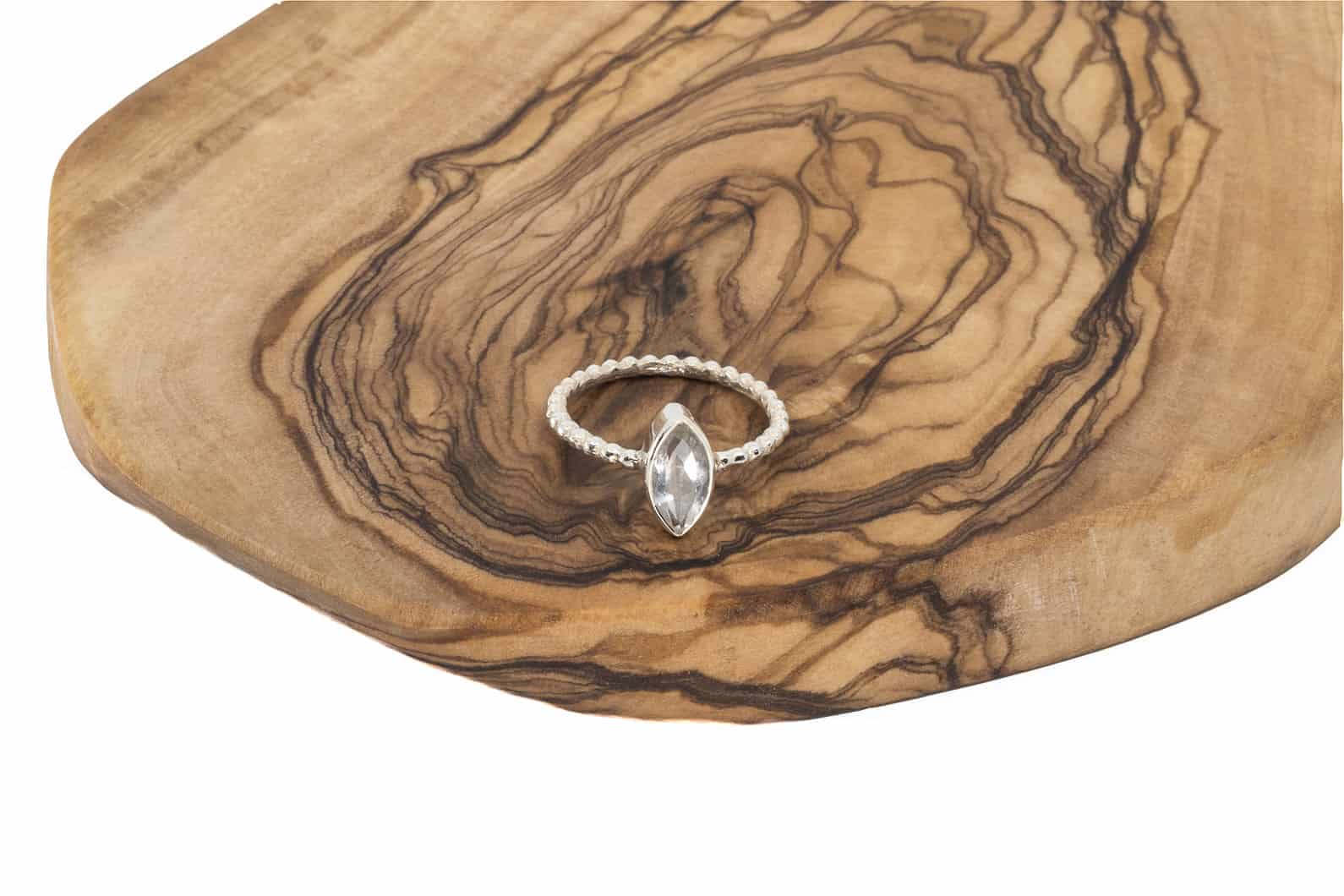 Ring Eira Silber 925 mit Bergkristall