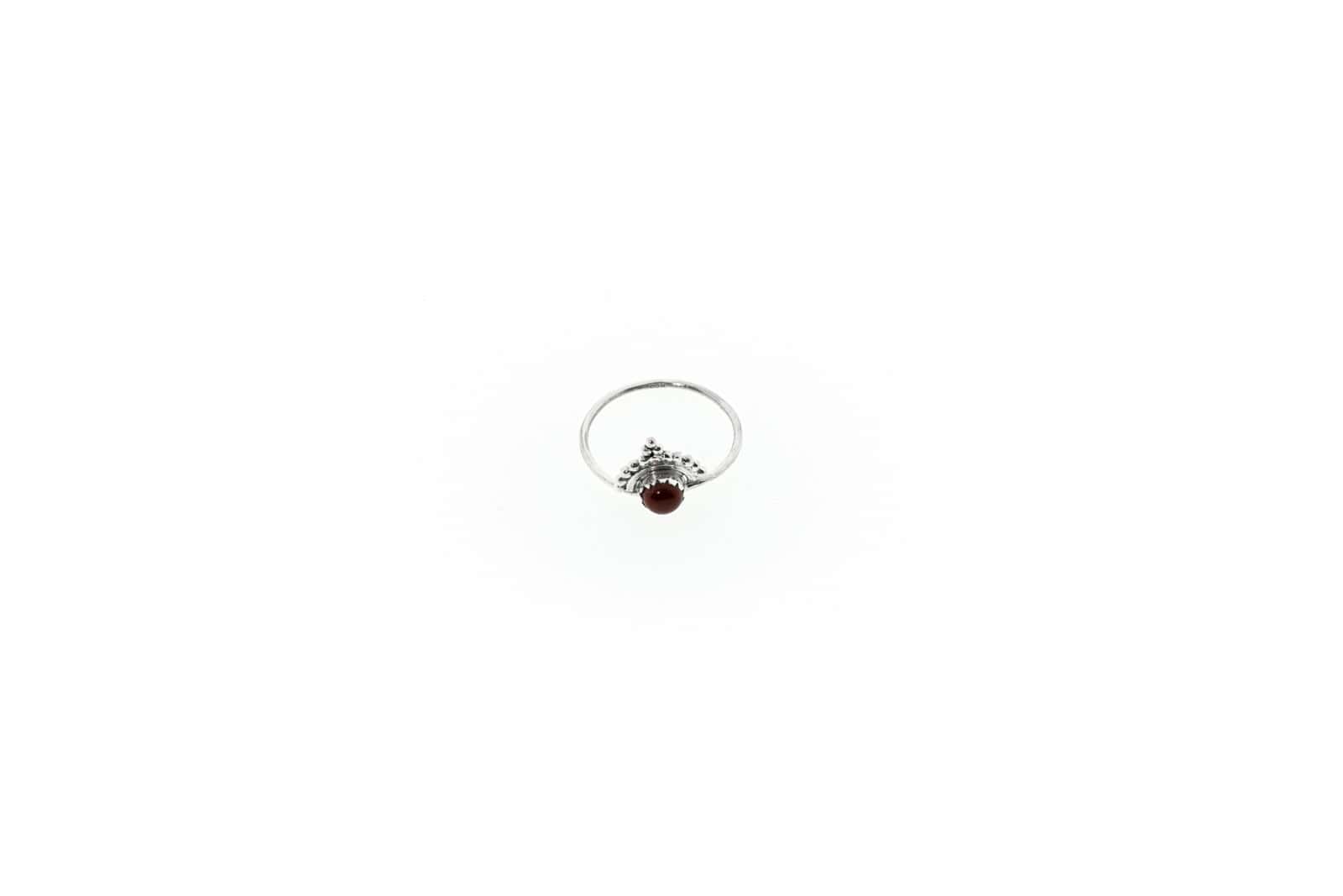Ring Ziva Silber 925 mit rotem Jaspis