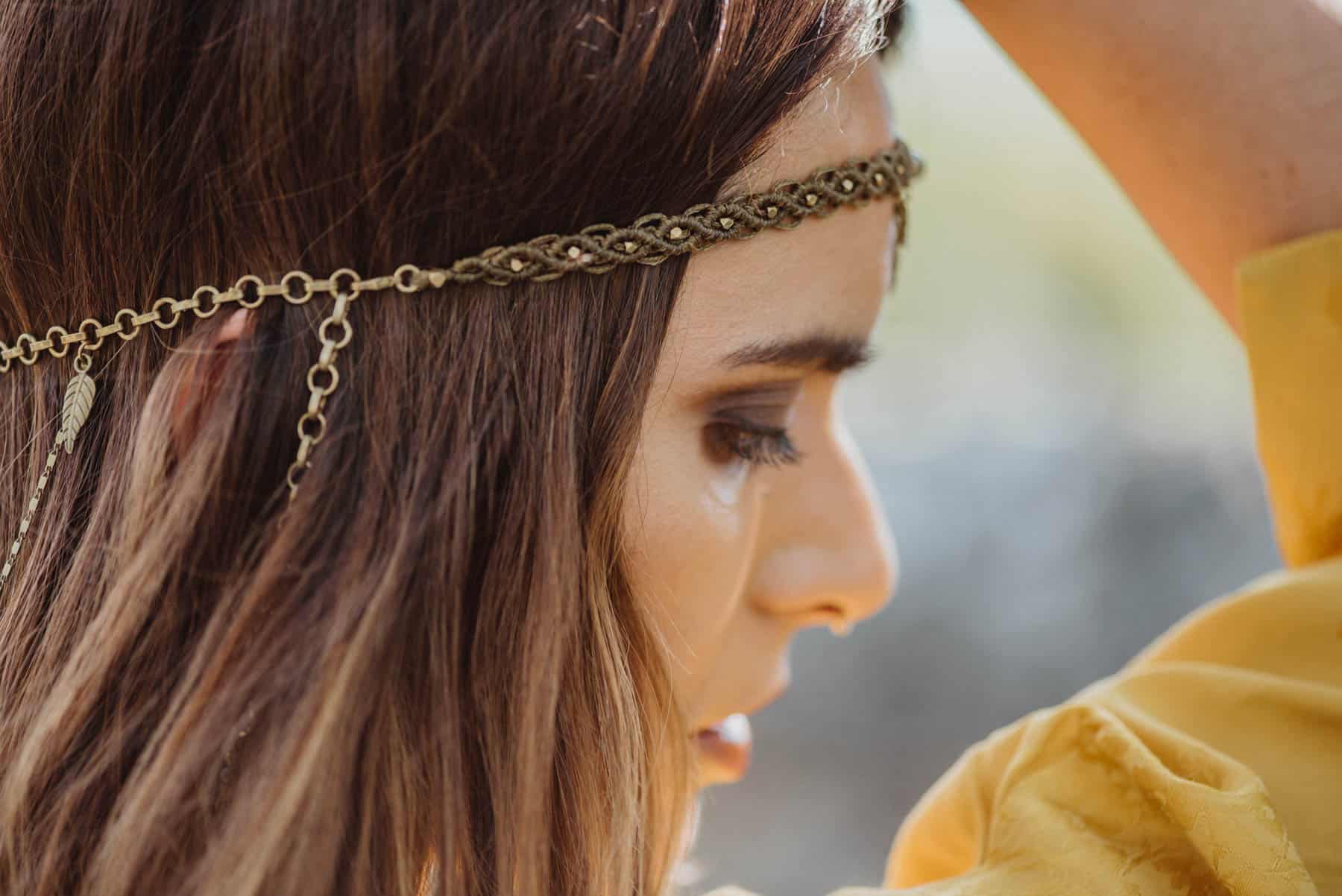 Kopfband Rojana mit Afrikanischem Türkis