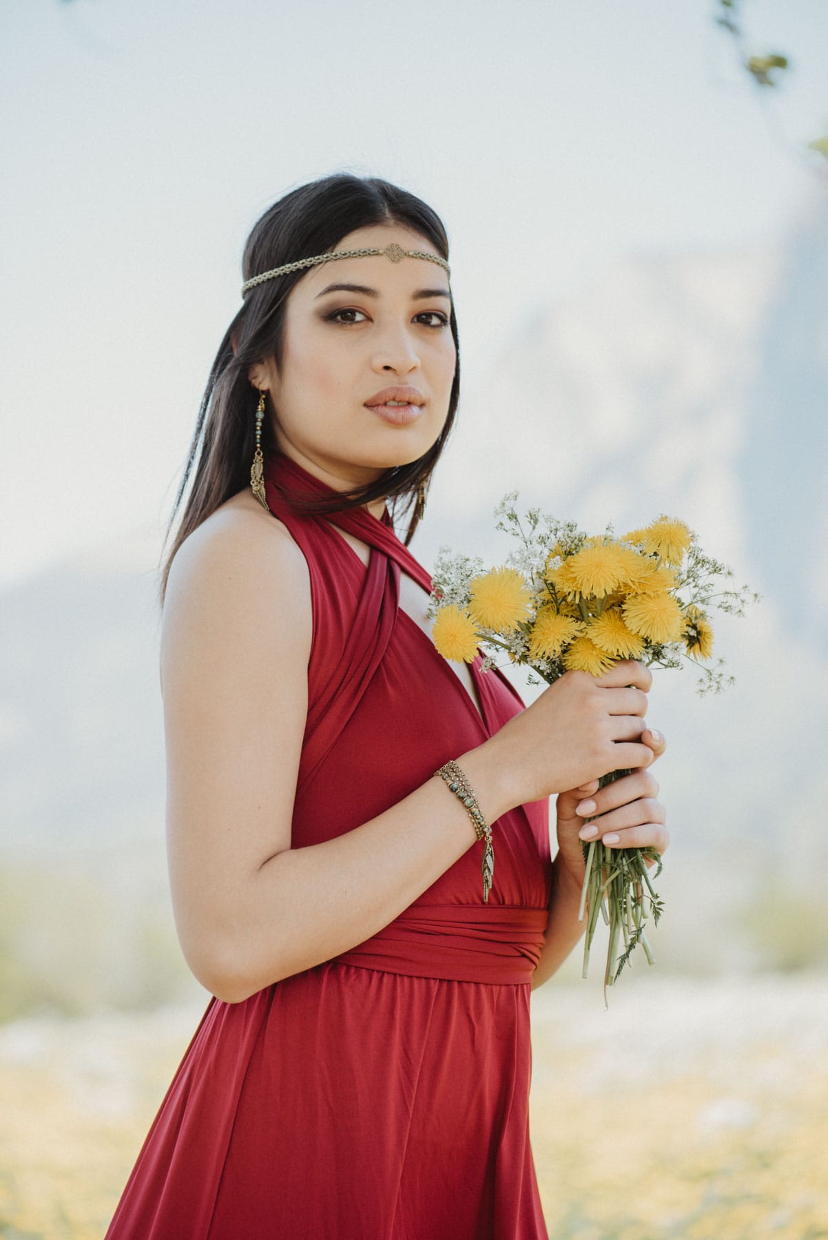 Headband Jiya made of nickel-free brass