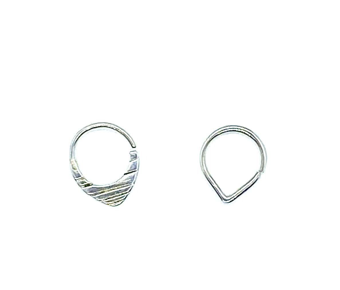 Silber-Septums mit minimalistischen Designs