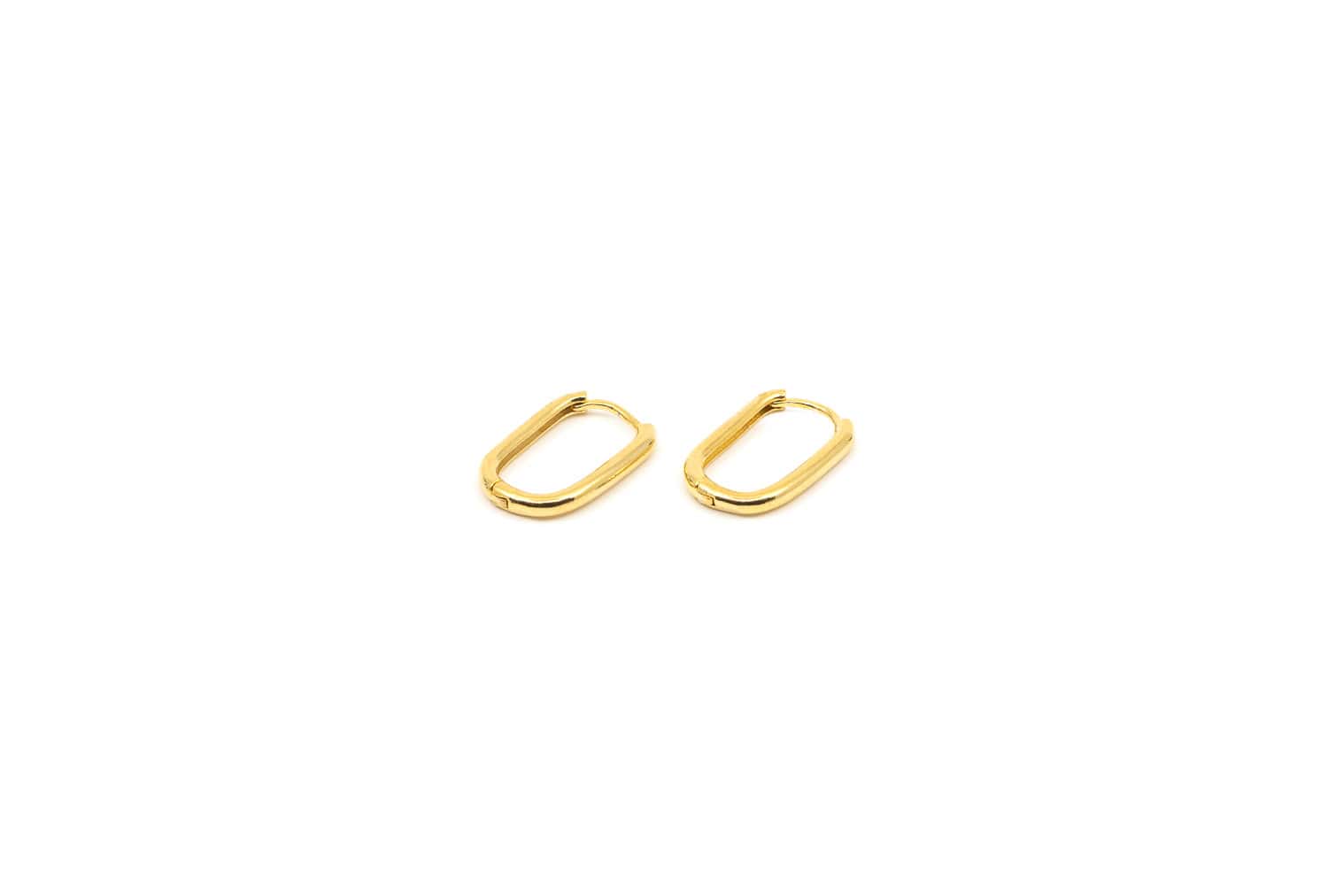 Schlichter Ohrring aus Messing 24k Vergoldet