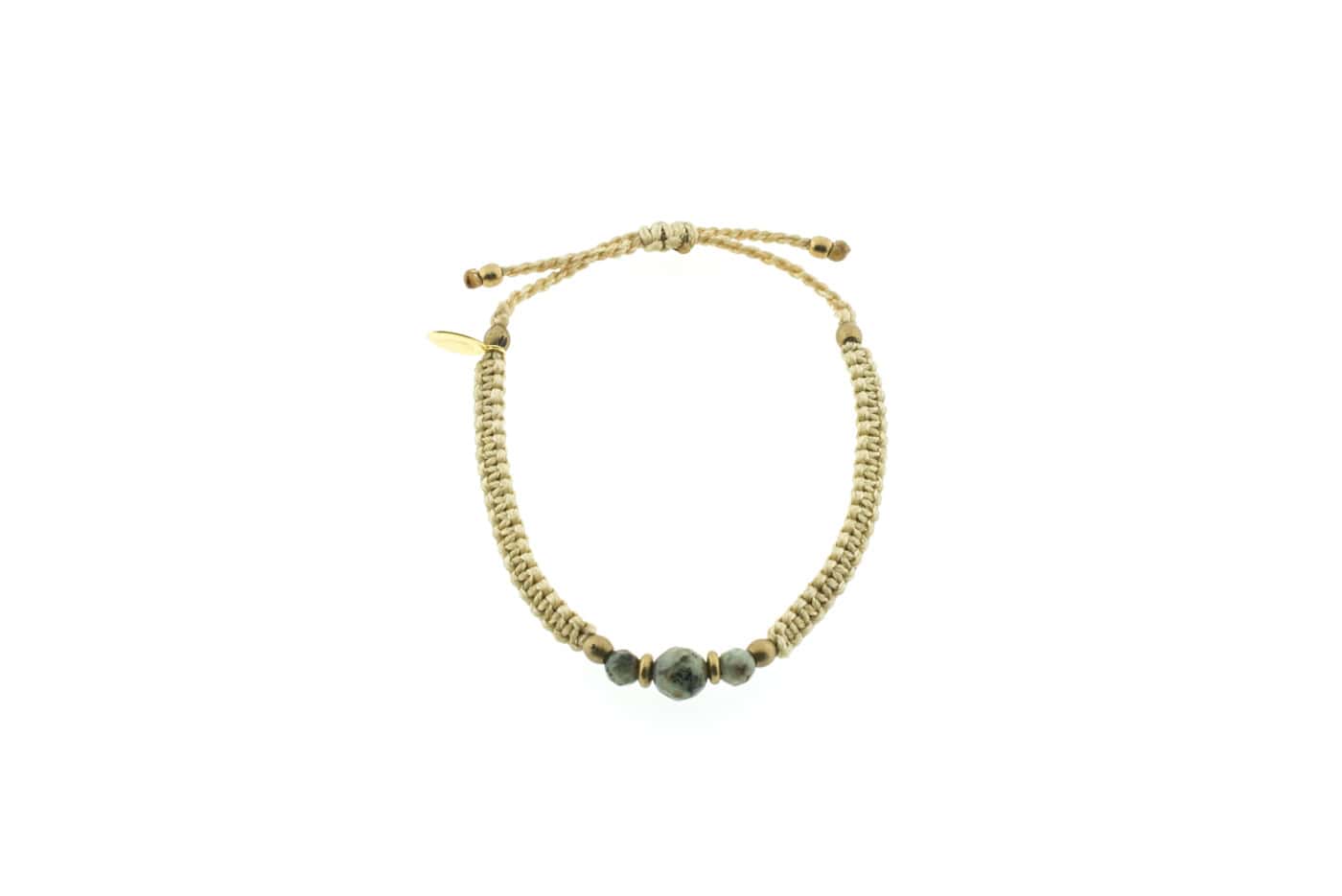 Makramee Armband Deva mit Afrikanischem Türkis