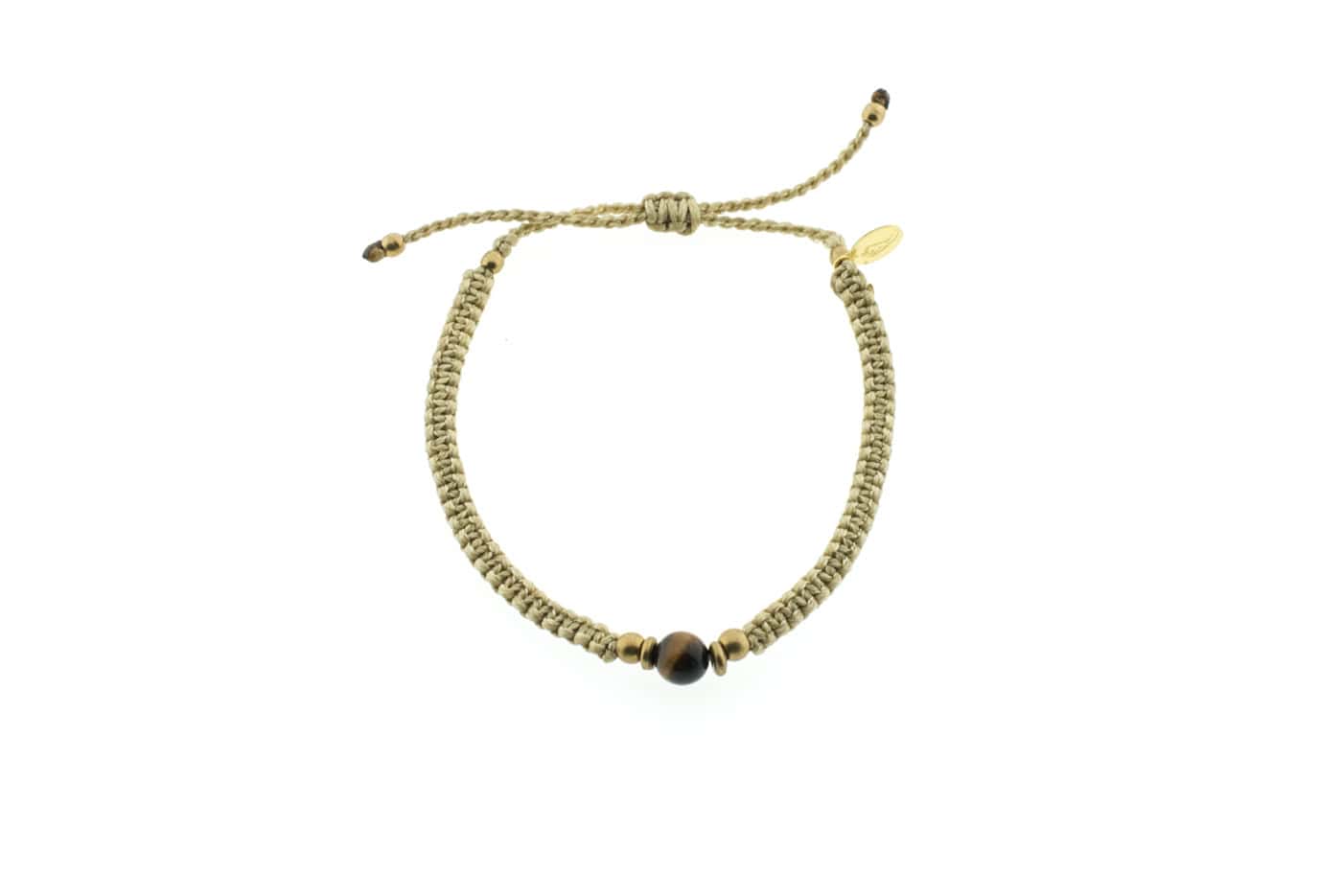 Makramee Armband Teja mit Tigerauge
