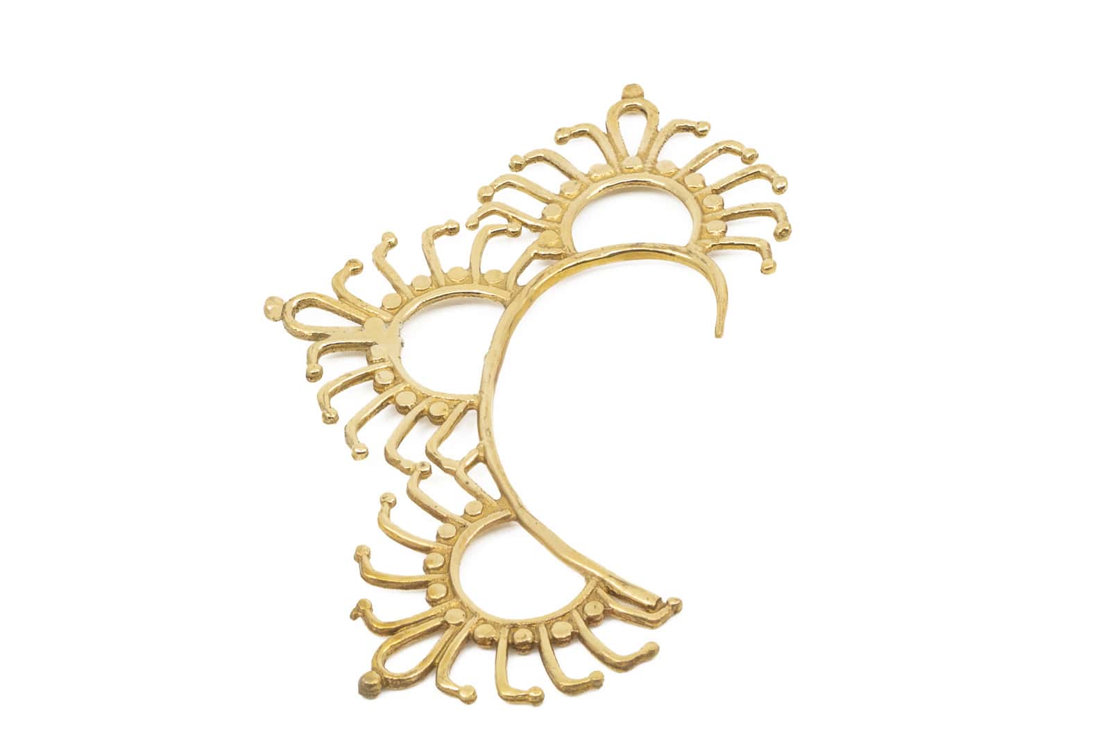 Earcuff aus Messing