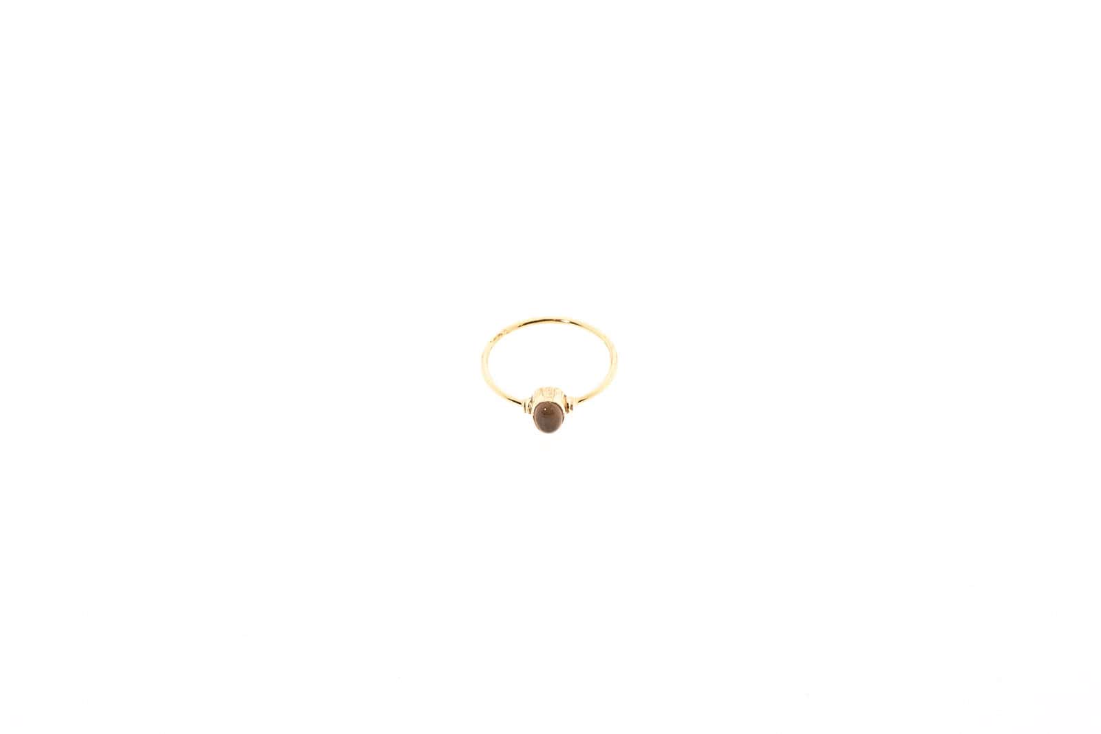 Ring Vela aus nickelfreiem Messing mit Halbedelstein