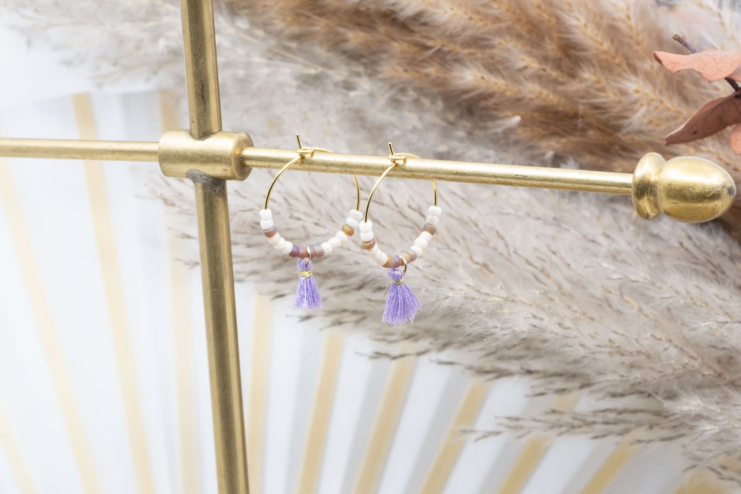 Diese Ohrringe "Gipsy Soul" sind aus Messing und 24k vergoldet.