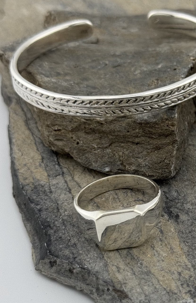 Bague en argent pour homme Solaris