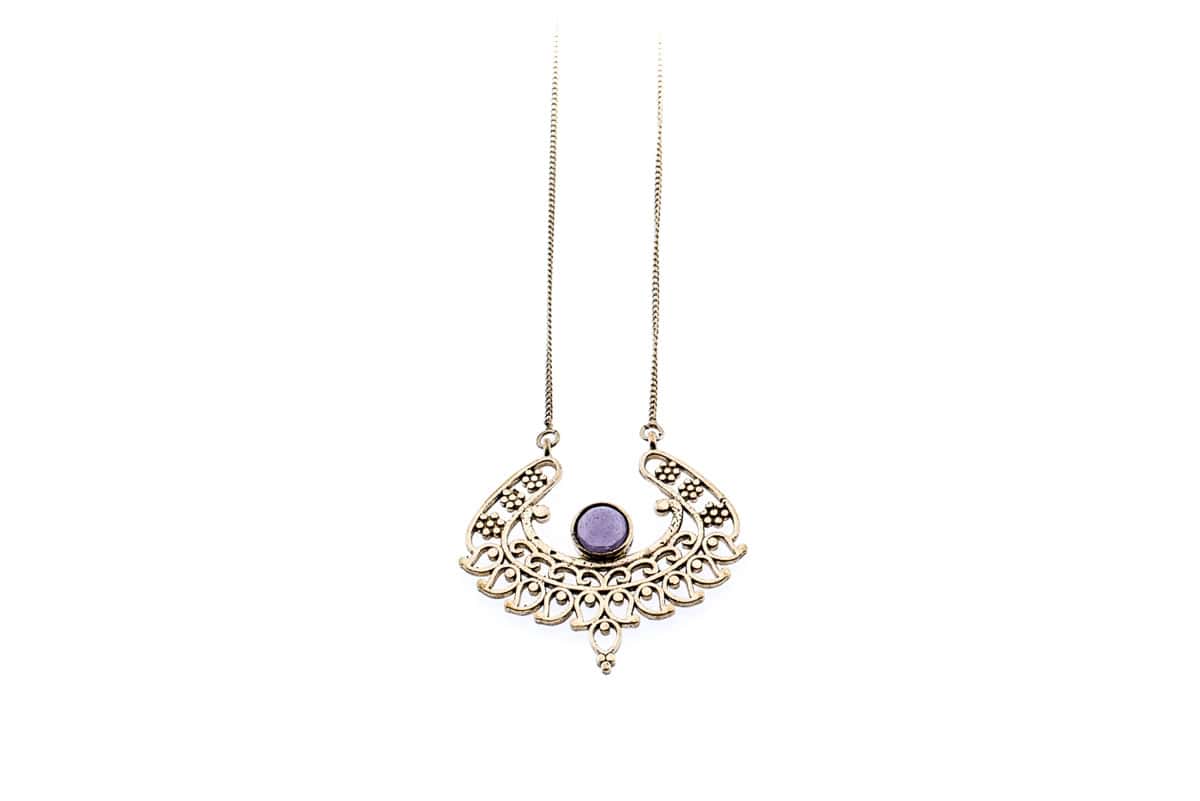 Collier Vaia avec pierre semi-précieuse