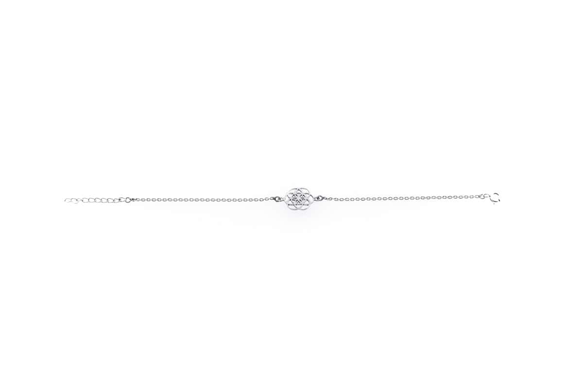 Bracelet Samsara en argent 925 avec graines de vie