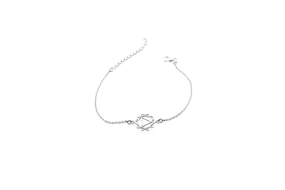 Armkette Silber 925 mit Solarplexus-Chakra Symbol