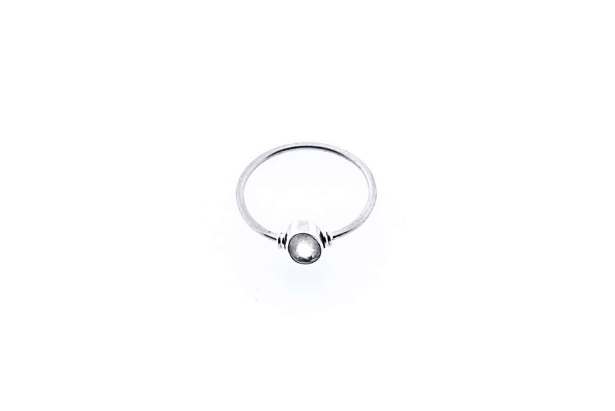 Bague Vela en argent 925 avec pierre semi-précieuse