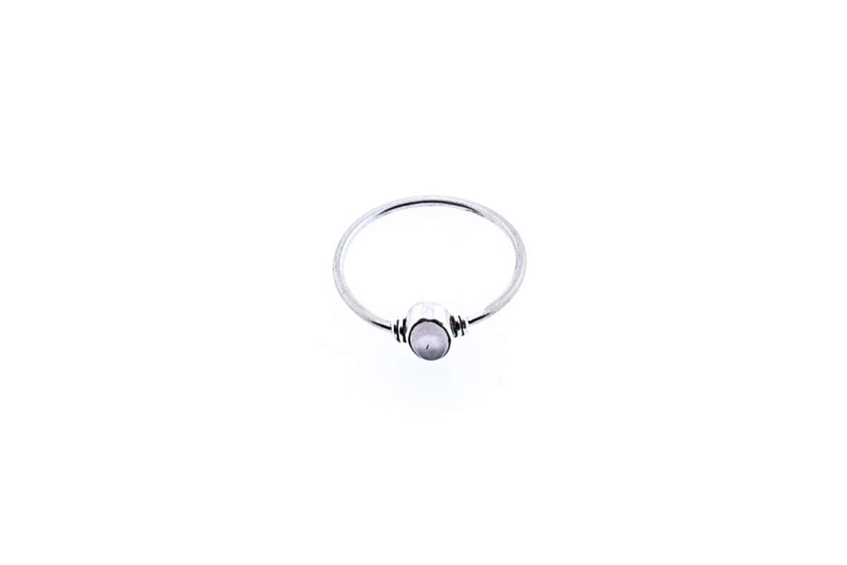 Bague Vela en argent 925 avec pierre semi-précieuse