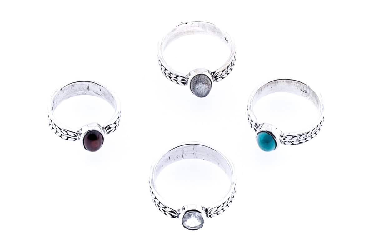 Ring Luma aus Silber 925 mit Halbedelstein
