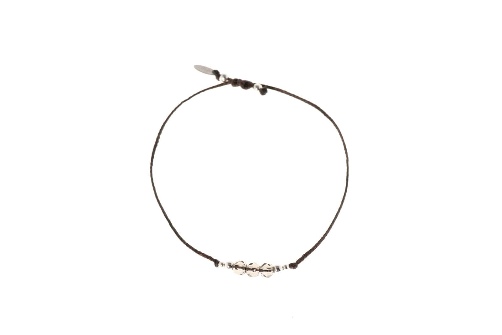 Armband Free Spirit mit Halbedelstein Rauchquarz in Silber 925