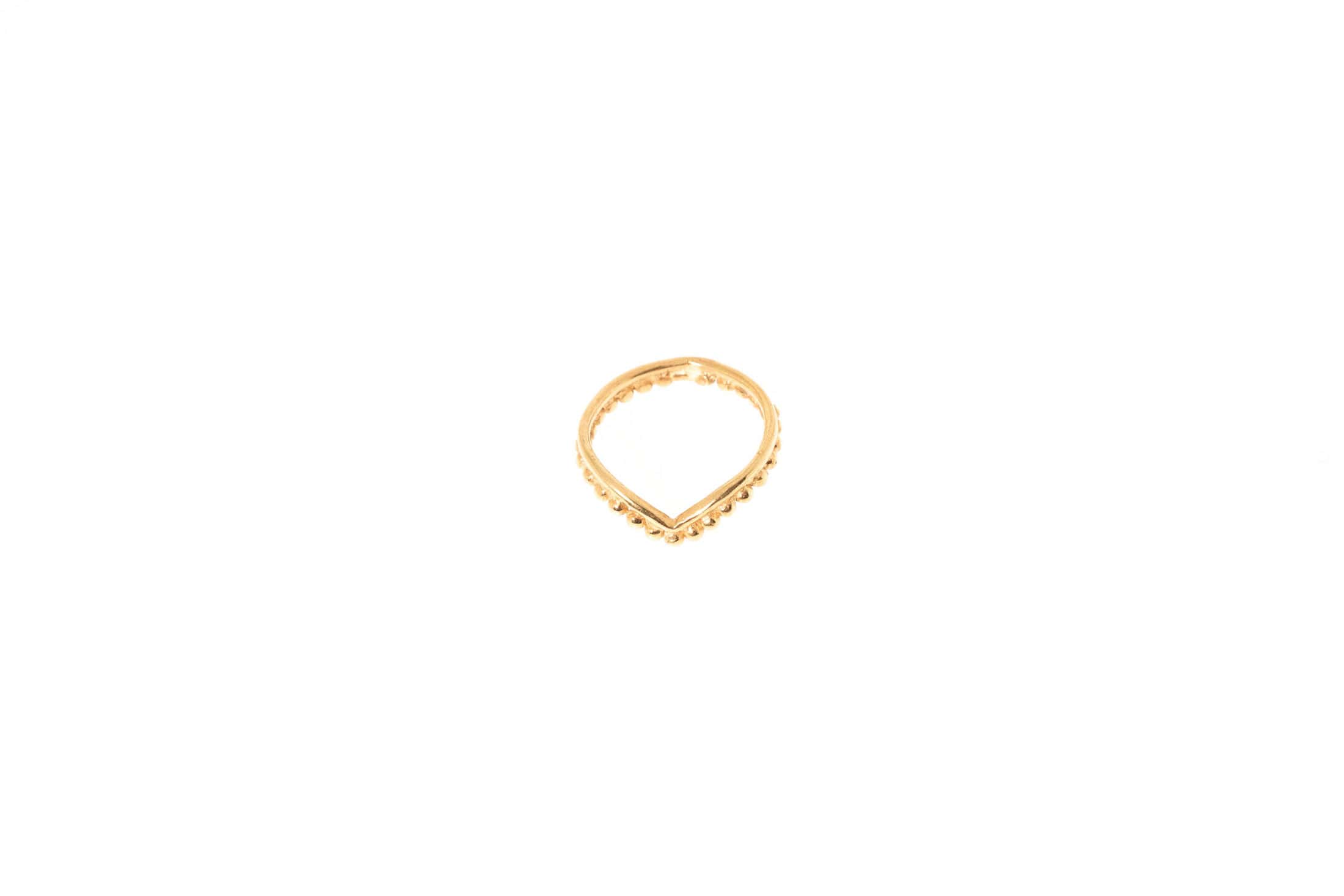 Fingerring aus Messing 24k Vergoldet