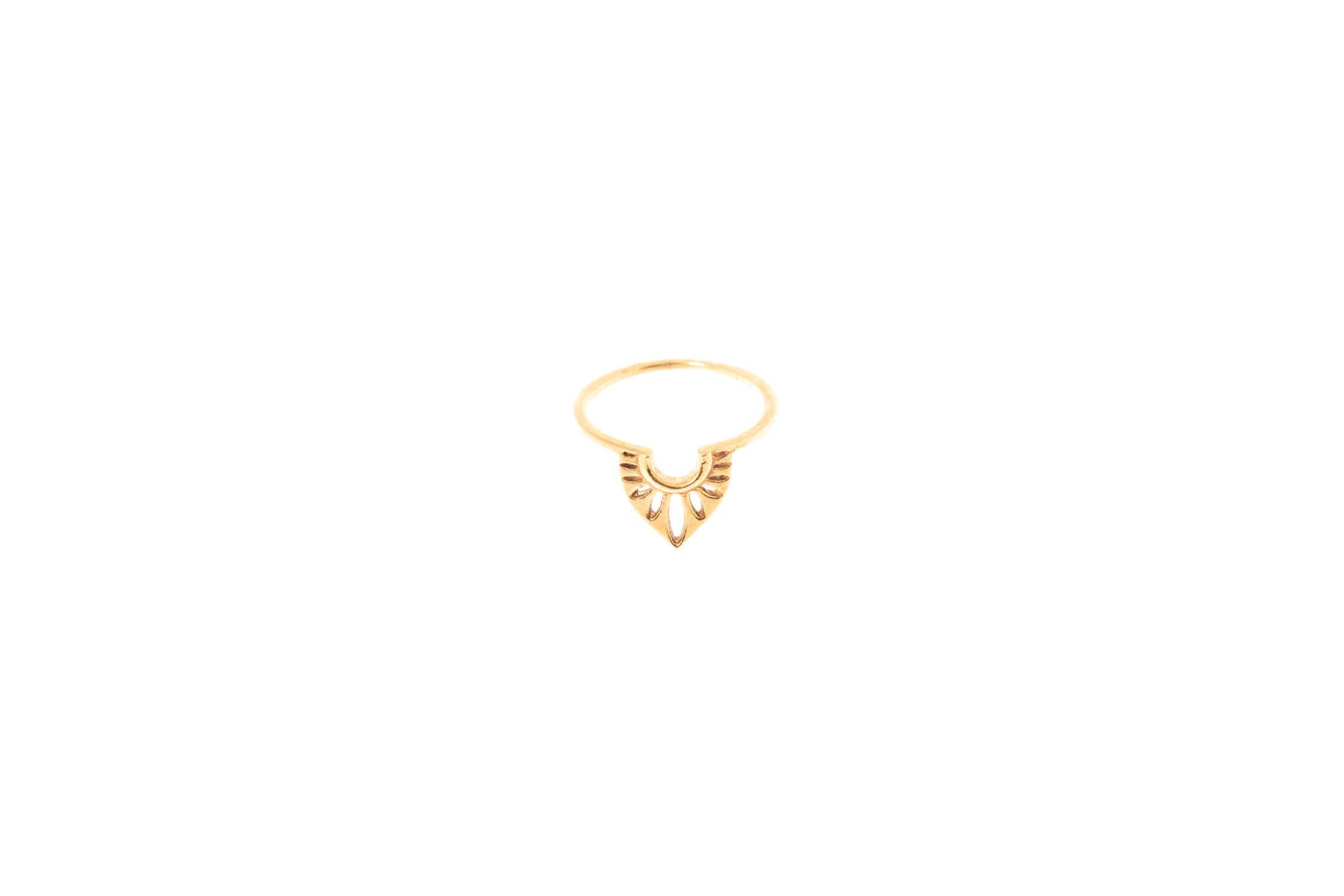 Fingerring aus Messing 24k Vergoldet