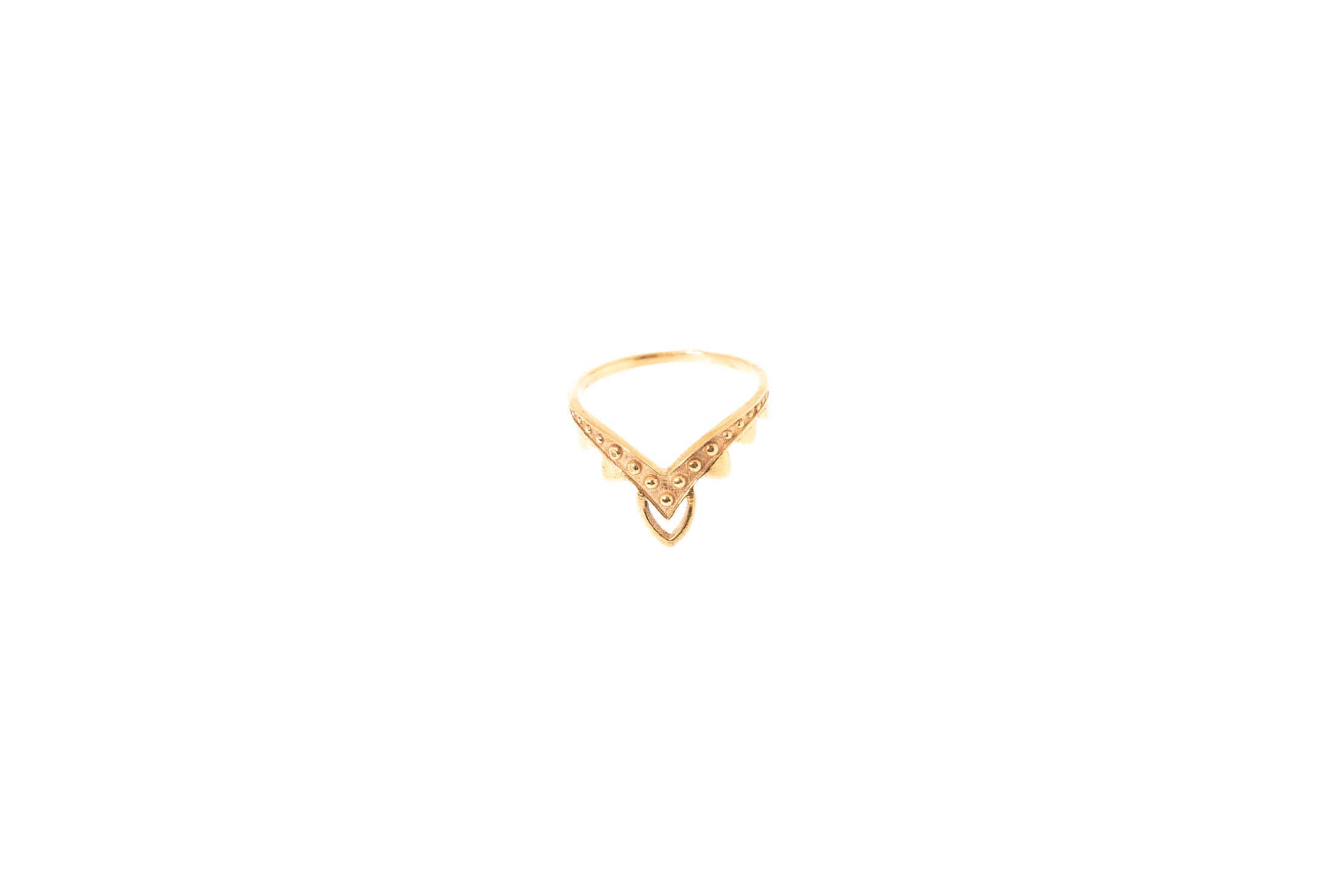 Fingerring aus Messing 24k Vergoldet G-R25