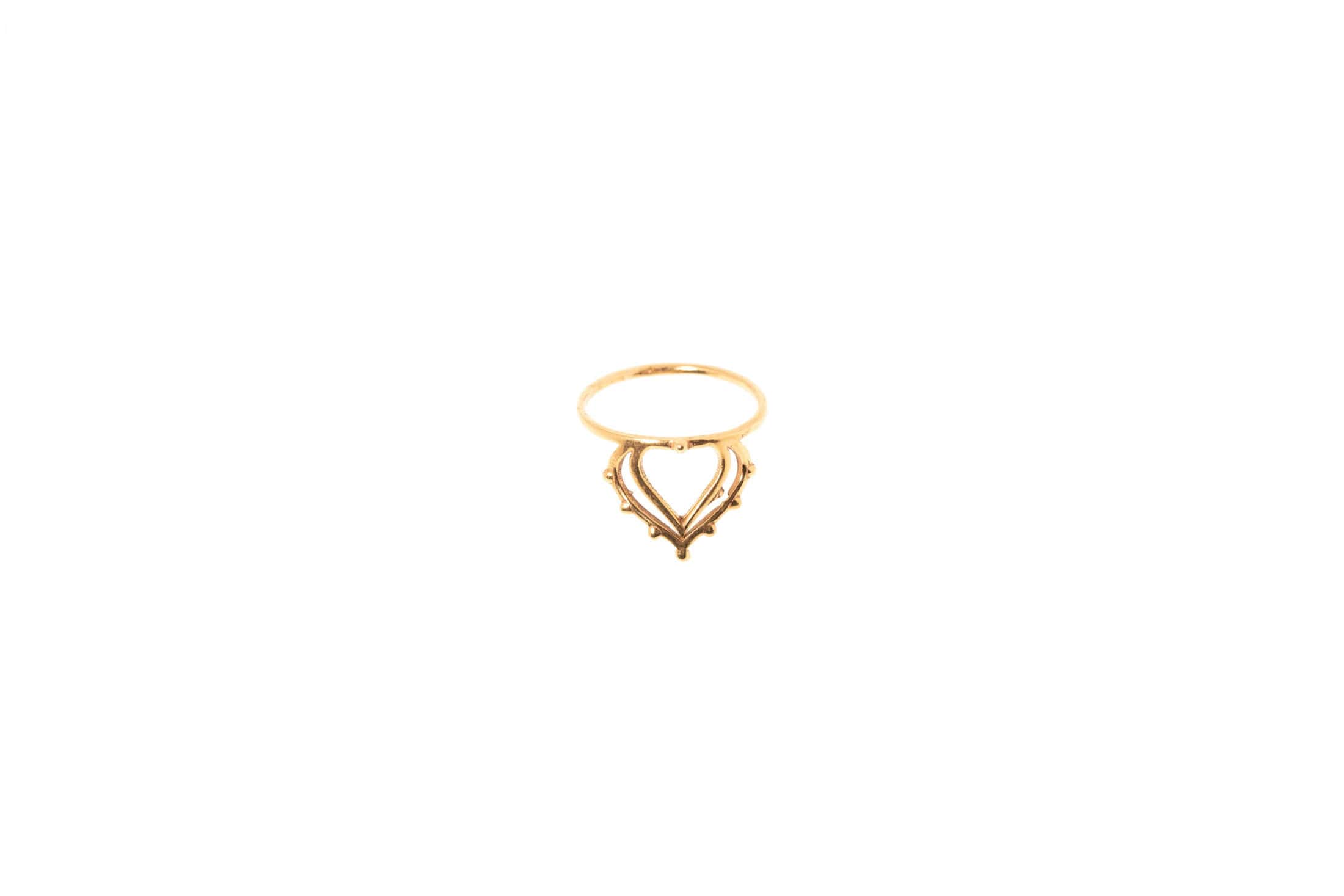 Fingerring aus Messing 24k Vergoldet