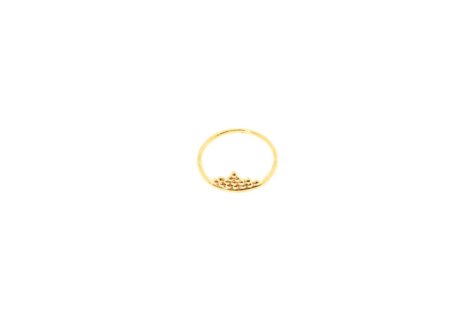 Ring aus Messing 24k Vergoldet