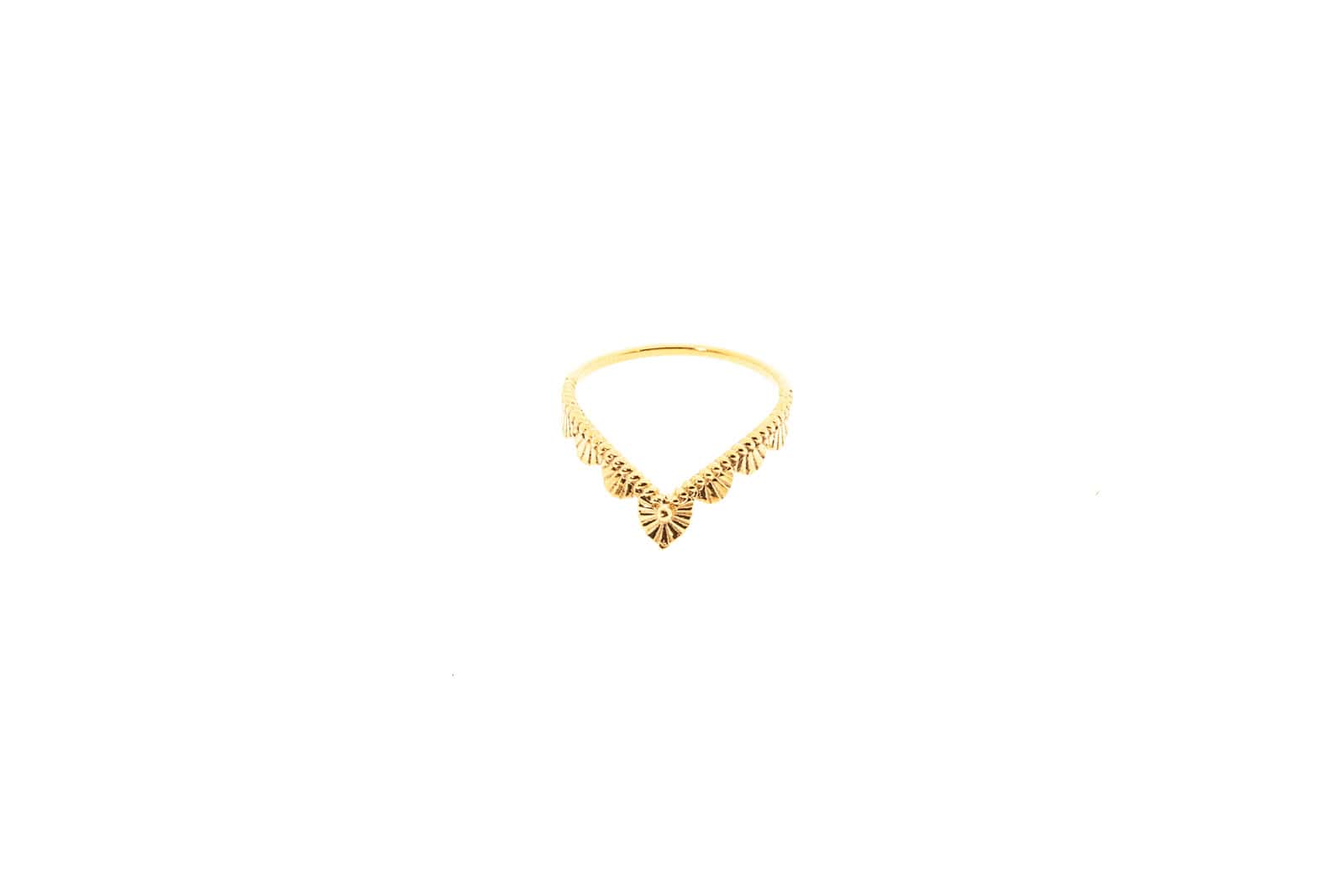 Ring aus Messing 24k Vergoldet
