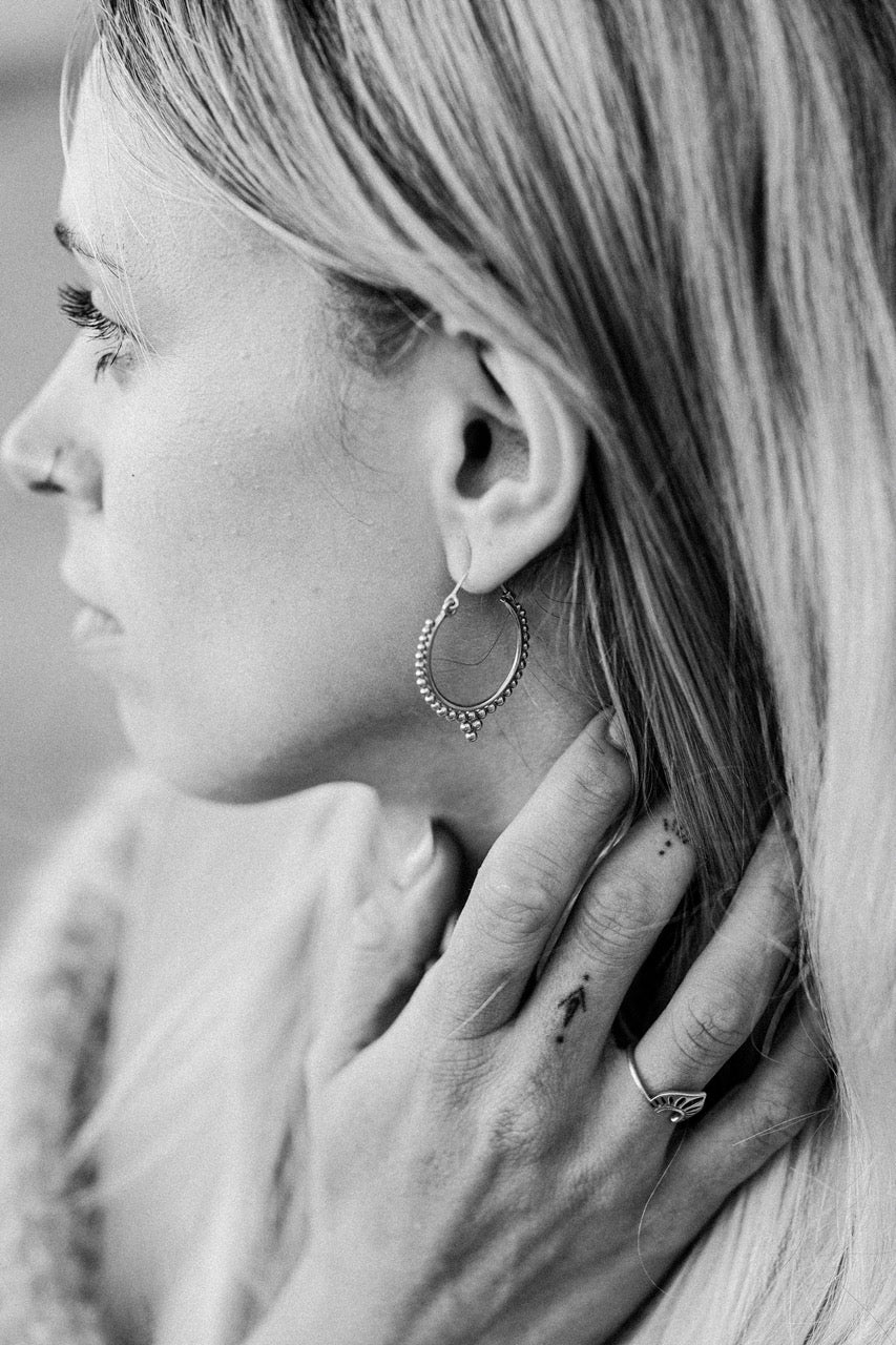 Silber Ohrringe Boho