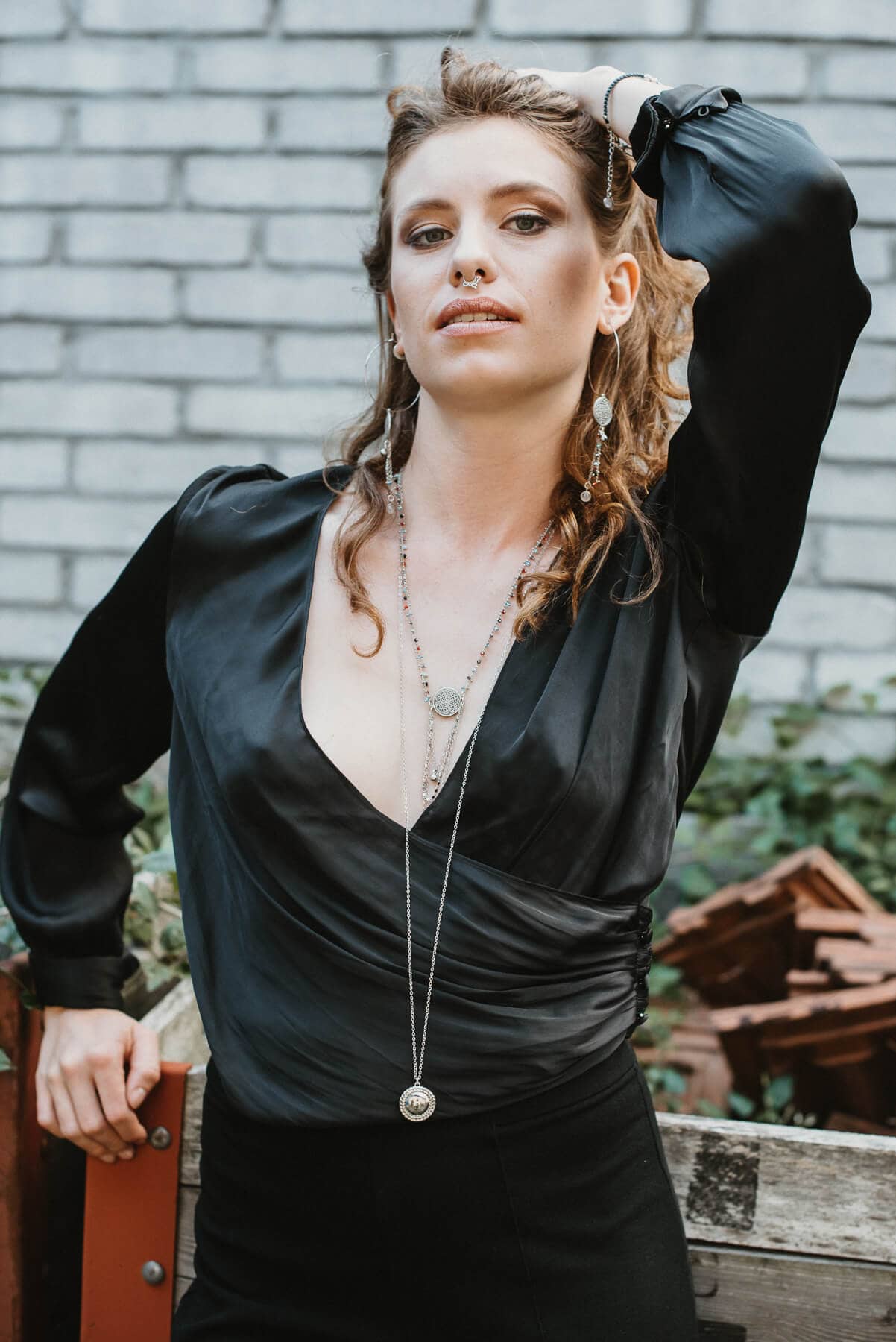 Ohrringe Serenity versilbert Boho