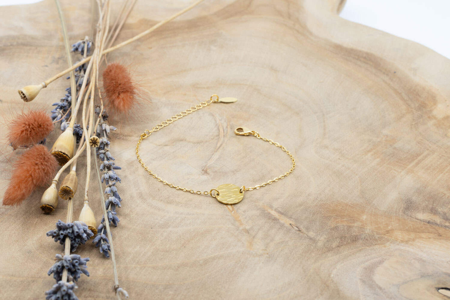 Armband Lucky aus Messing vergoldet.