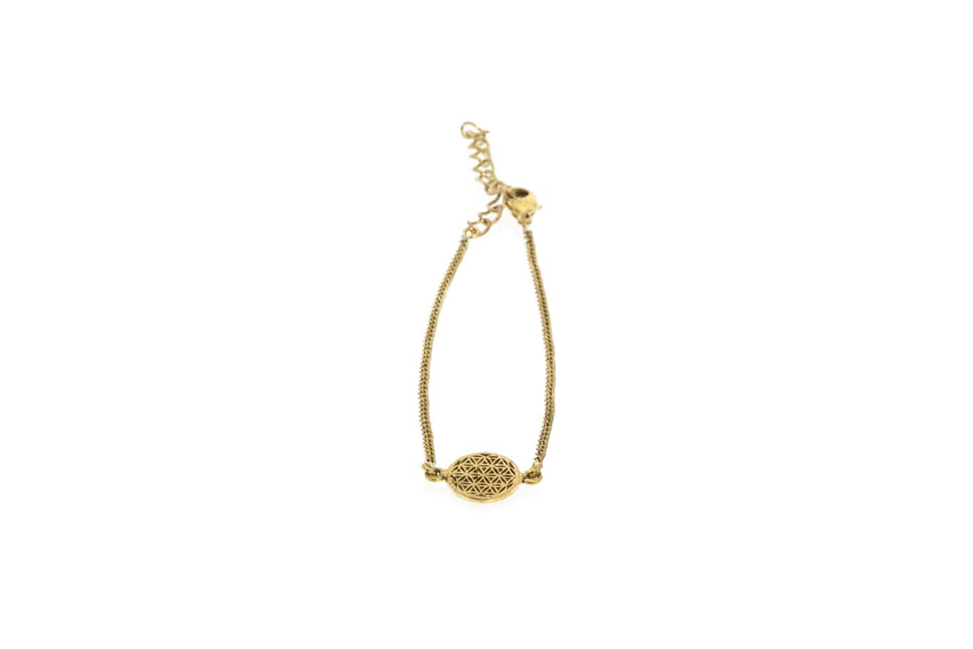 Sacra bracelet with Flower of Life, made of nickel-free brass