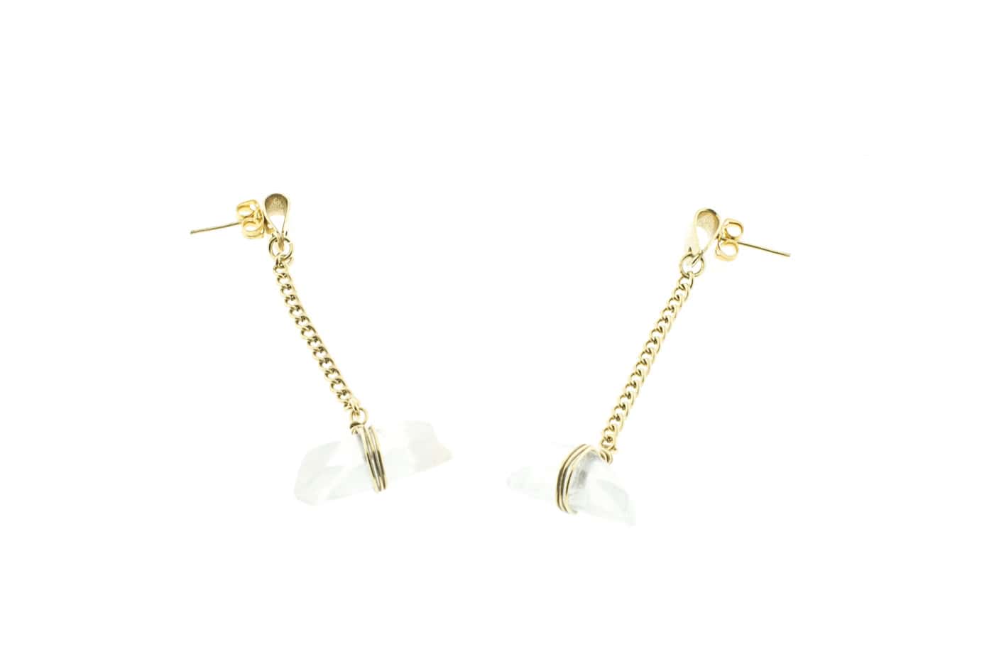 Aila earrings with rock crystal
