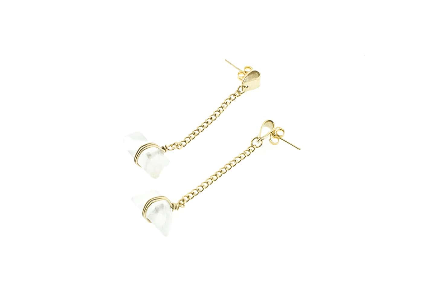 Aila earrings with rock crystal