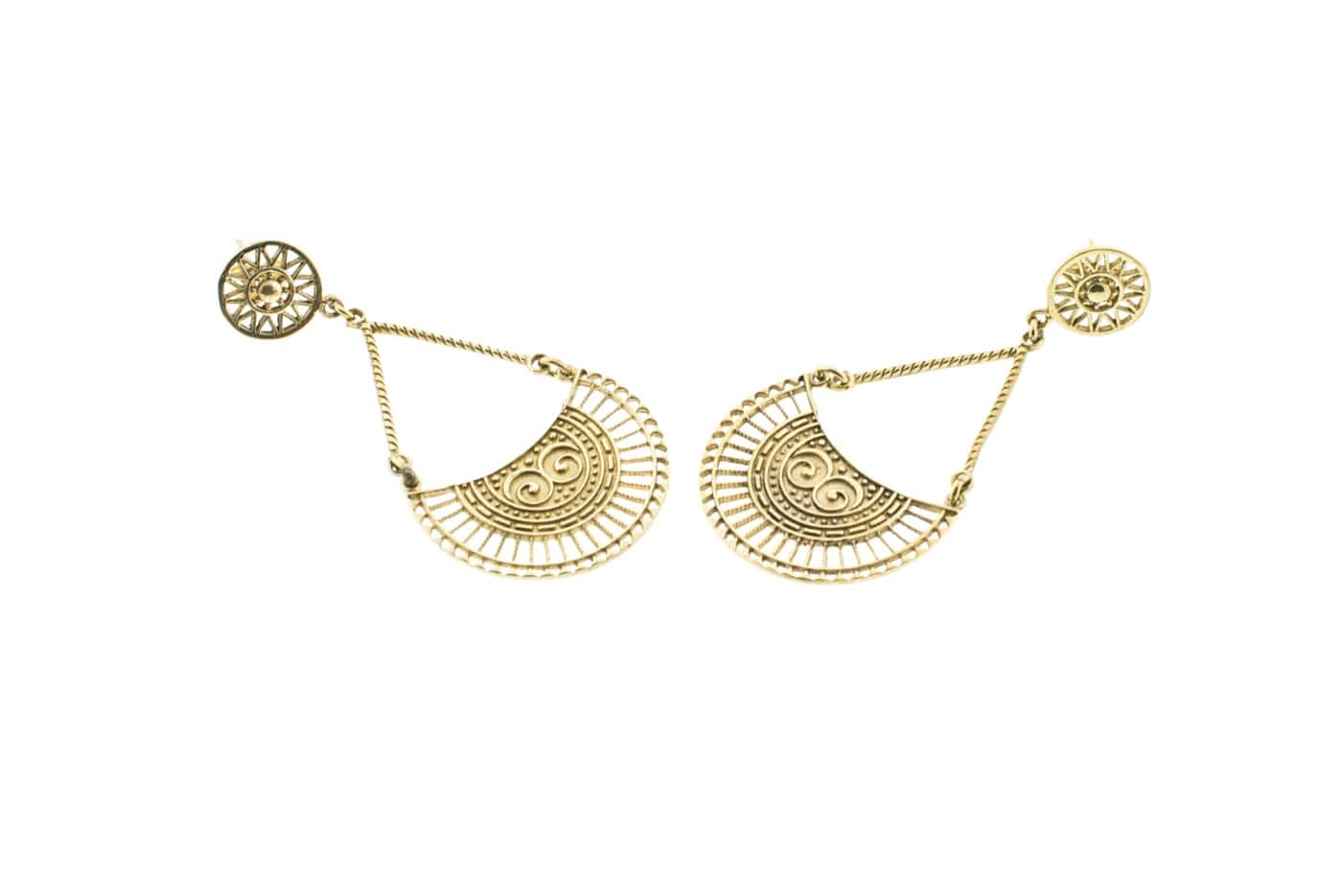 Boucles d'oreilles Kira en laiton sans nickel