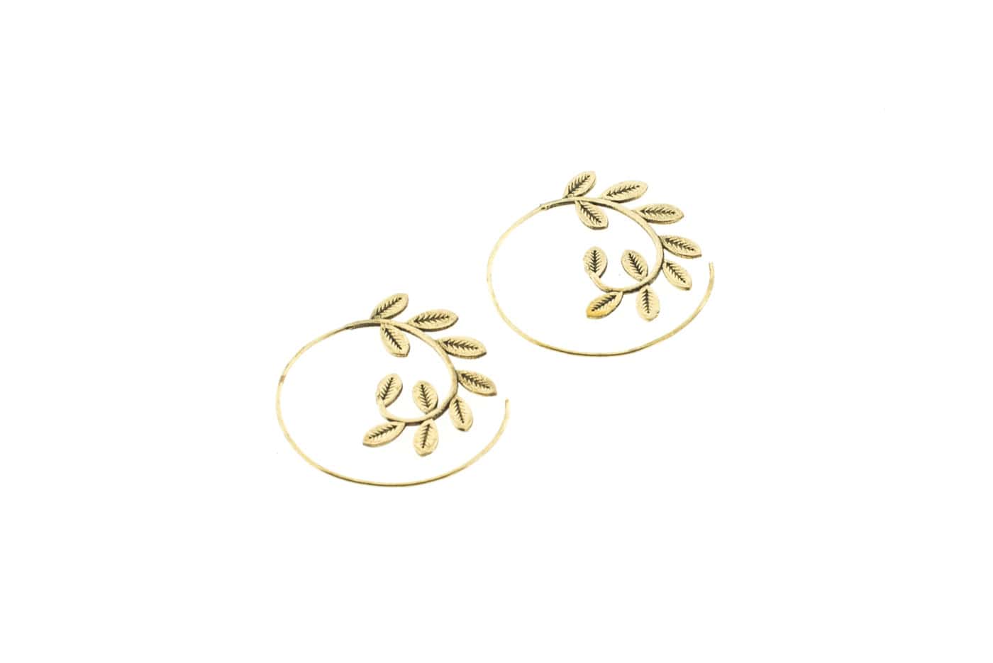 Leira earrings made of nickel-free brass