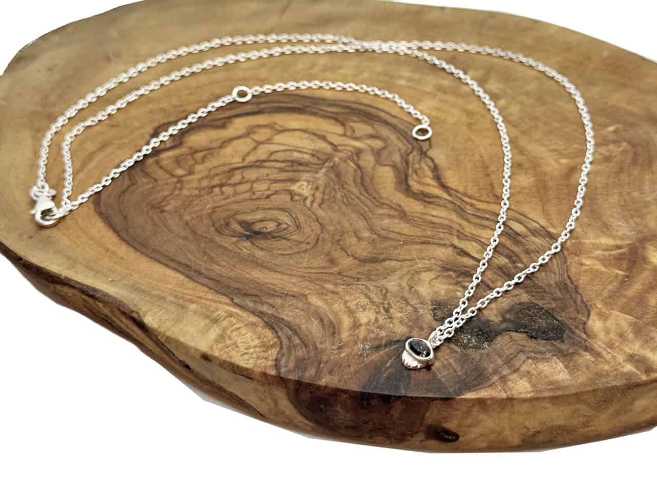 Halskette aus 925er Sterlingsilber mit Rauchquarz – Eleganter Edelstein-Schmuck in zeitlosem Design