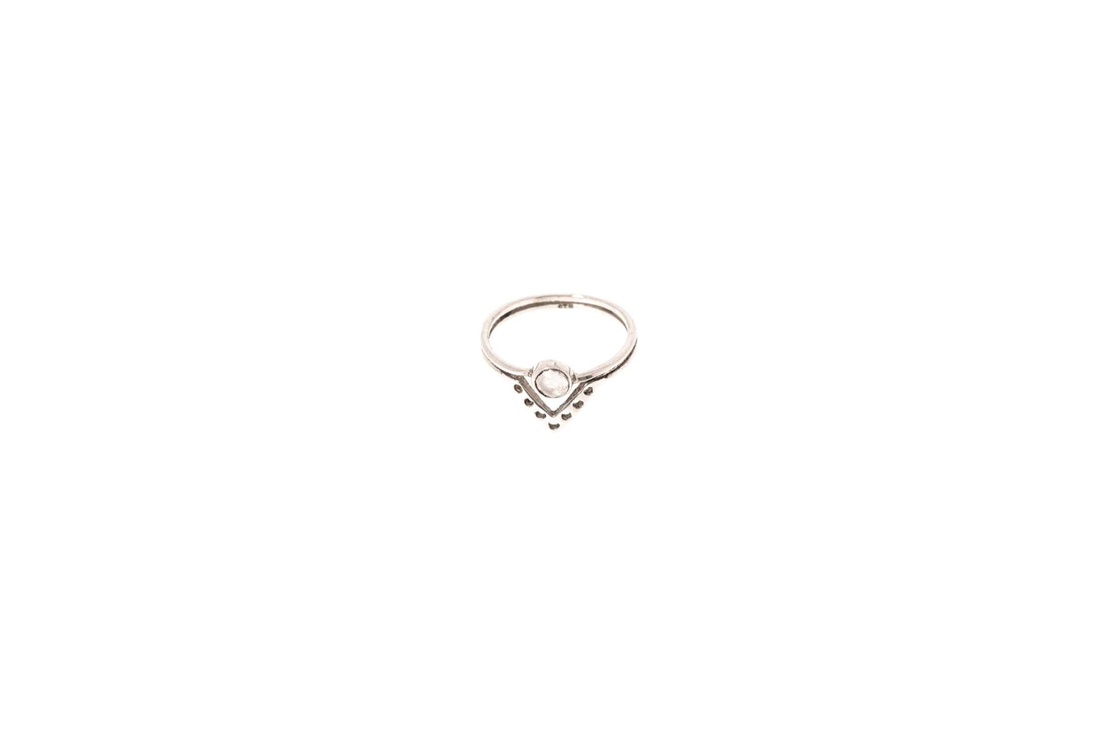 Ring Lumara Silber mit Labradorit oder Mondstein