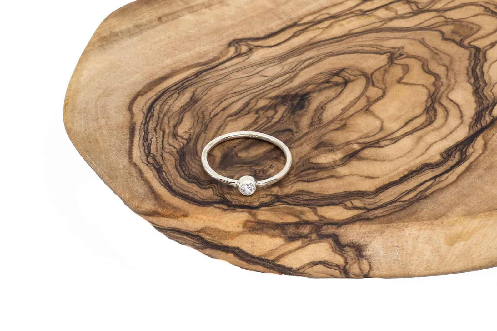 Silberring mit Edelstein