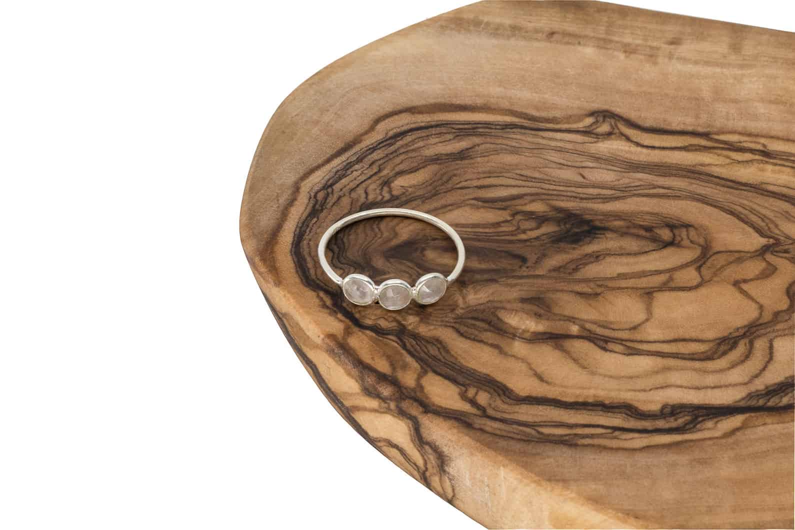 Ring Aila Silber 925 mit Rosenquarz